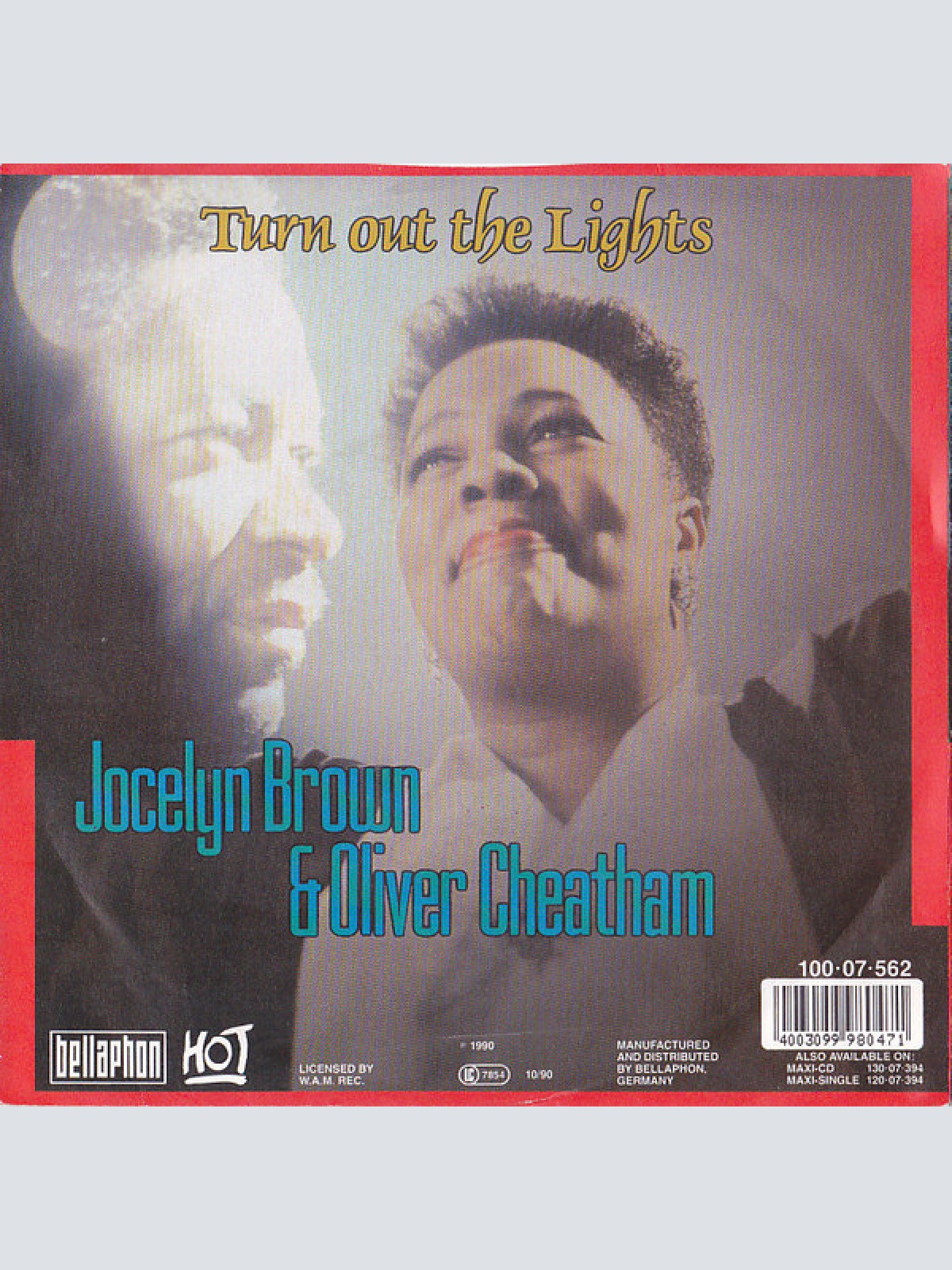 Vinyl / Jocelyn Brown & Oliver Cheatham - Turn Out The Lights