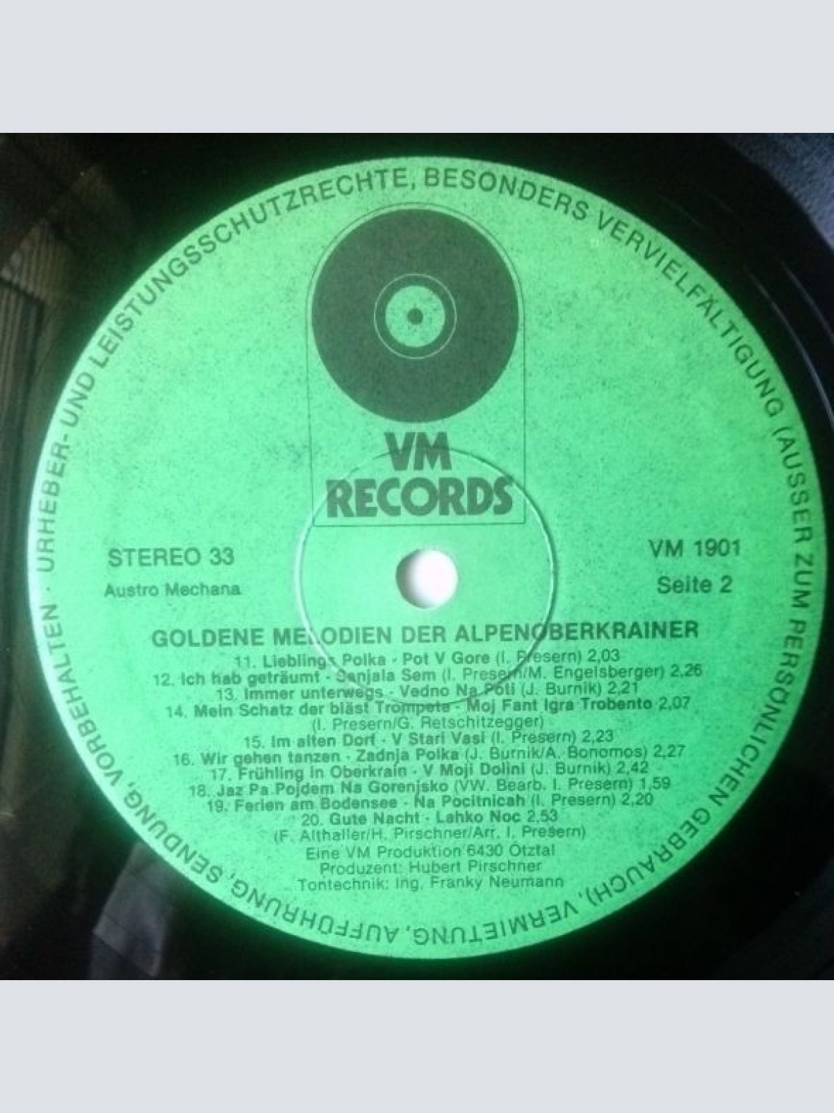 Vinyl / Alpski Kvintet Mit Ivanka* - Goldene Melodien Der Alpen Oberkrainer