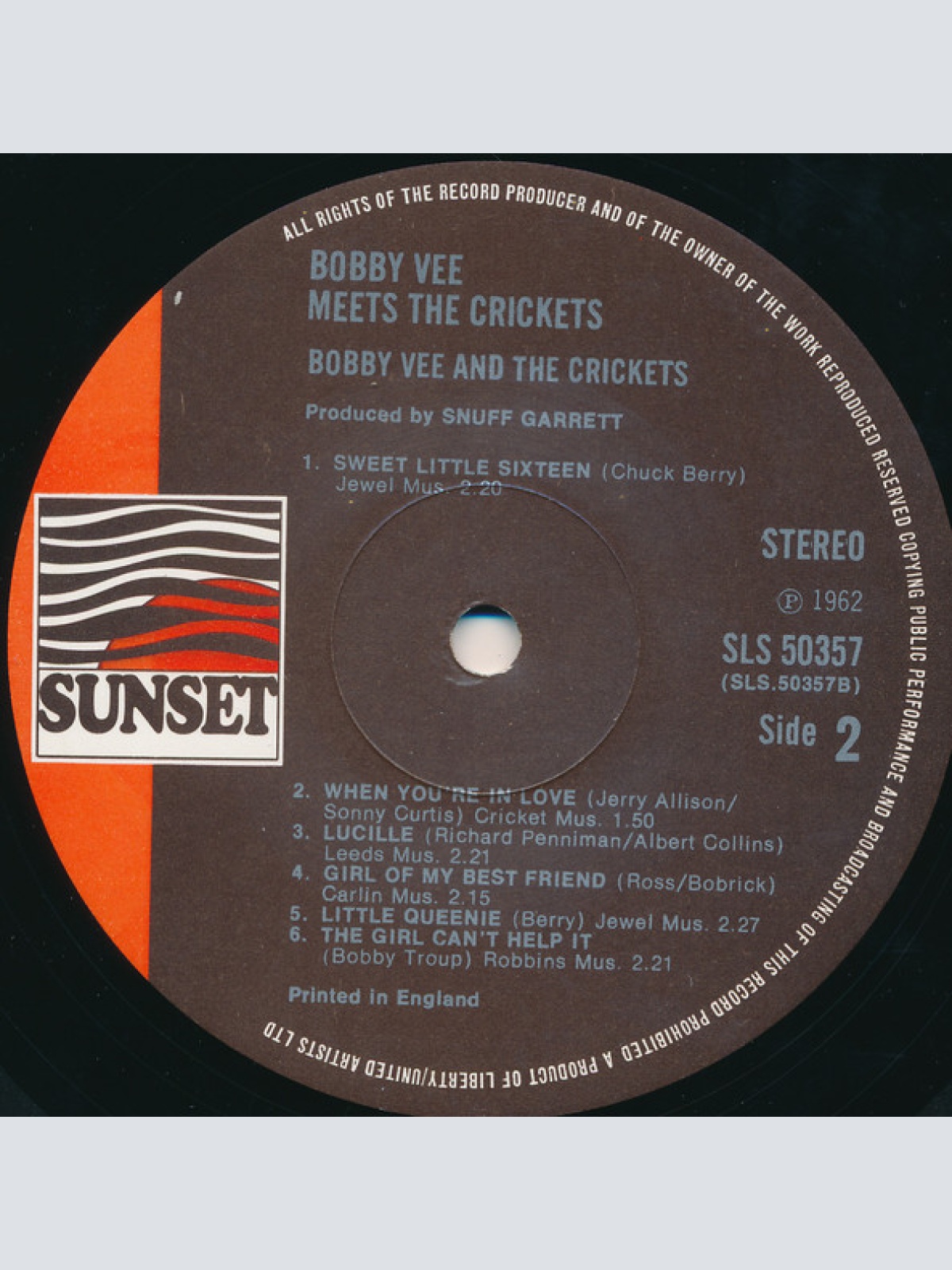 Vinyl / Bobby Vee and The Crickets (2) - Bobby Vee Meets The Crickets