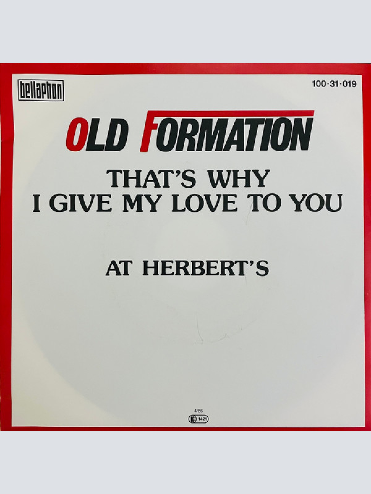 Vinyl / Old Formation - That's Why I Give My Love To You