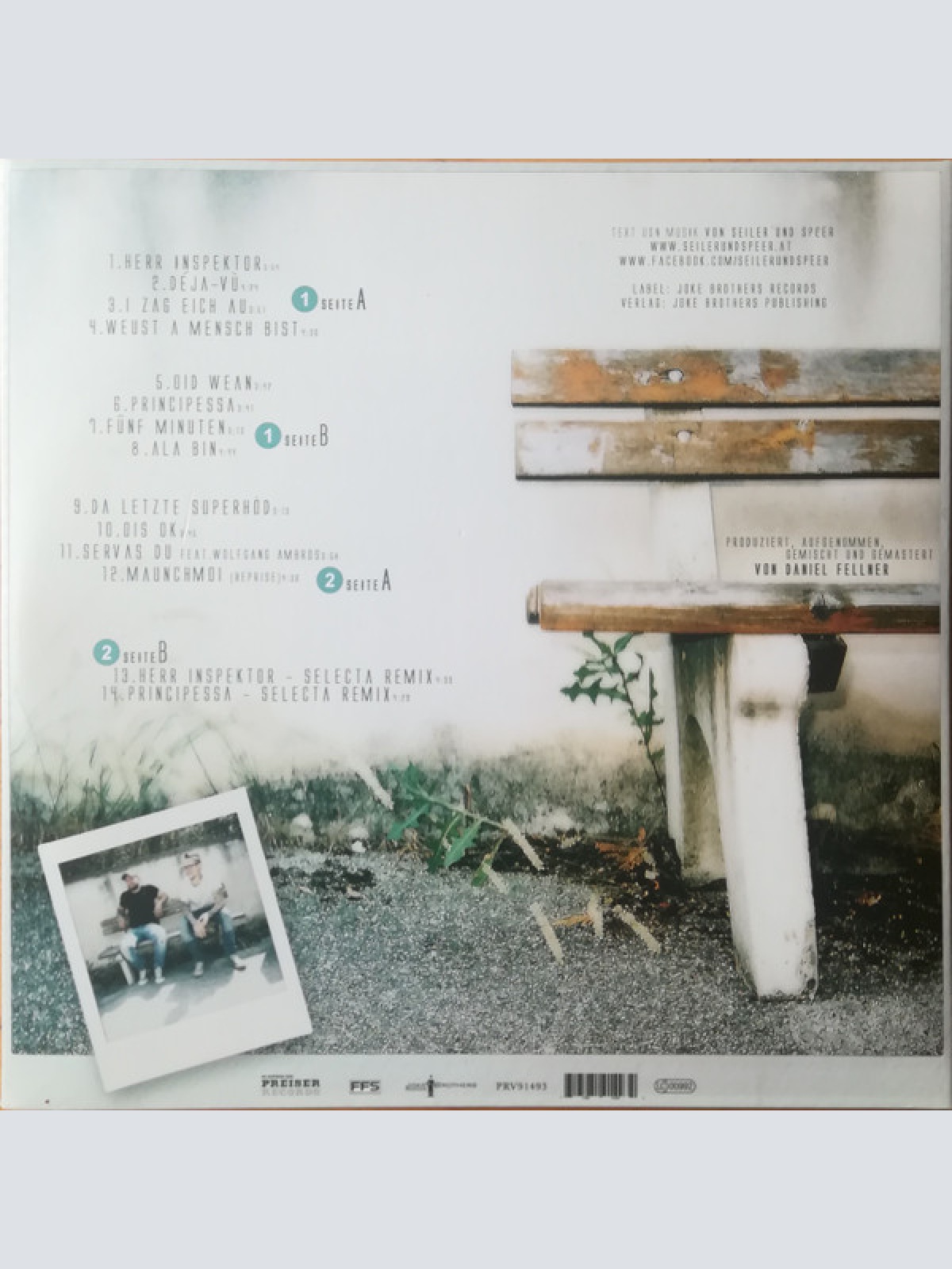 Vinyl / Seiler Und Speer - Für Immer