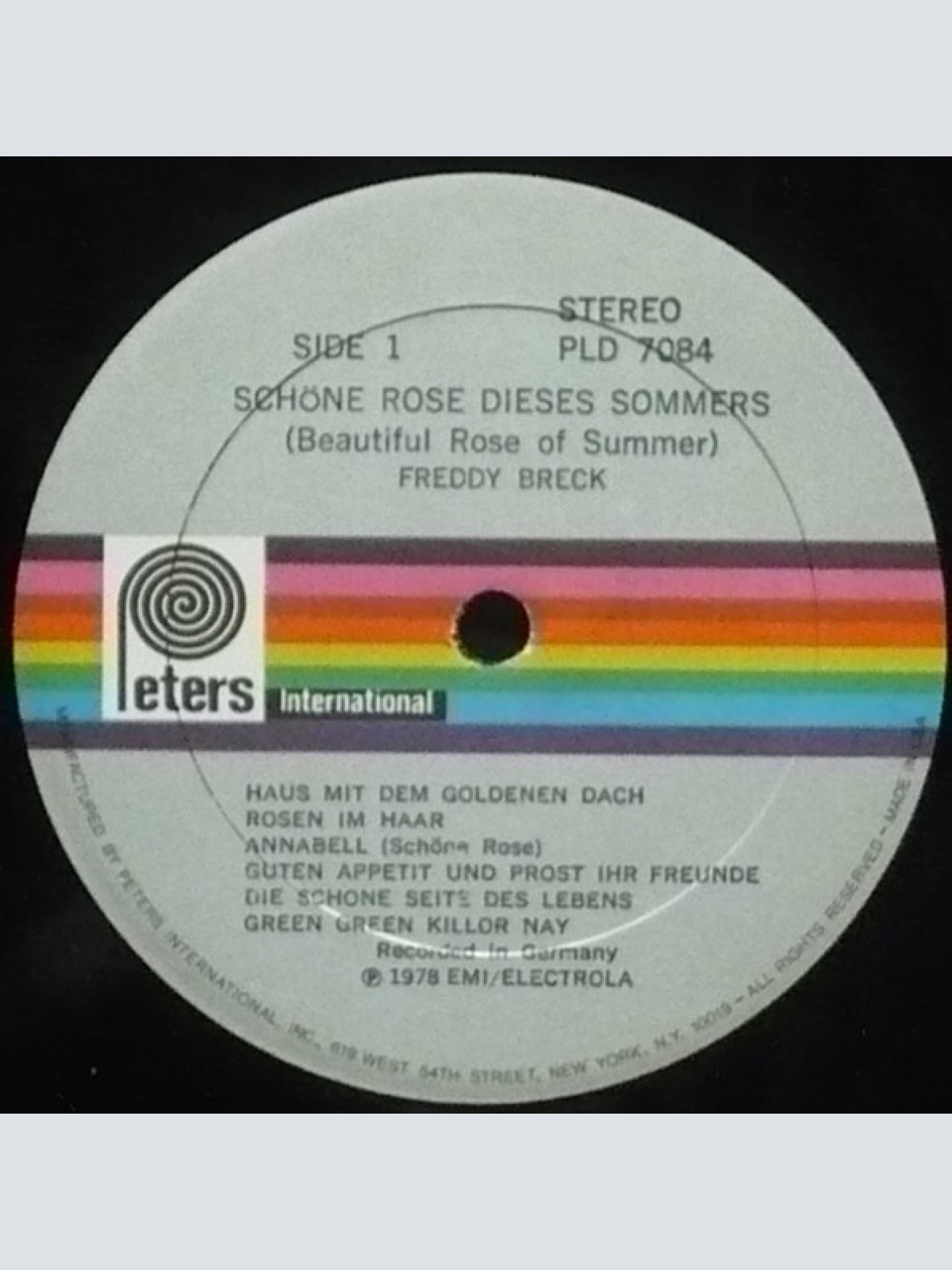 Vinyl / Freddy Breck - Schöne Rose Dieses Sommers (Beautiful Rose Of Summer)