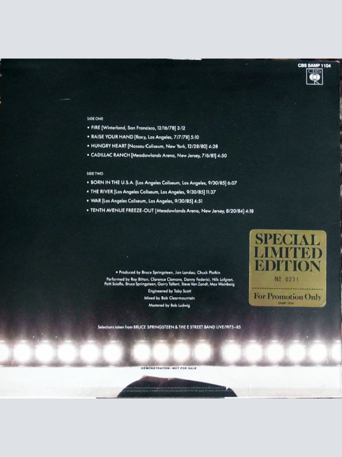 Vinyl / Bruce Springsteen & The E Street Band* - Live/1975-85