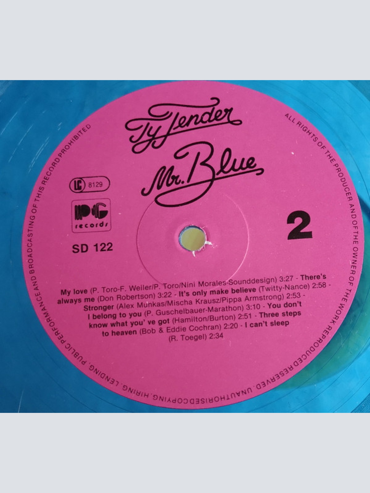 Vinyl / Ty Tender & The Rockin' Fifties - Mr. Blue