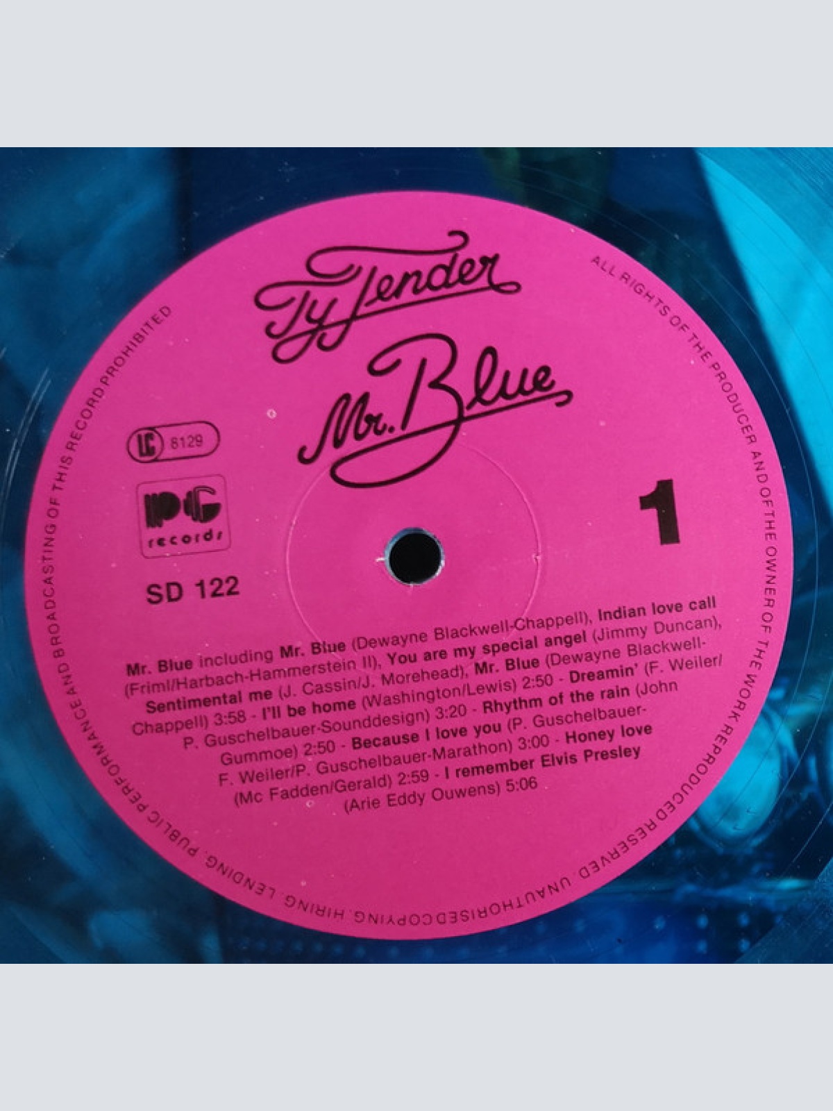 Vinyl / Ty Tender & The Rockin' Fifties - Mr. Blue