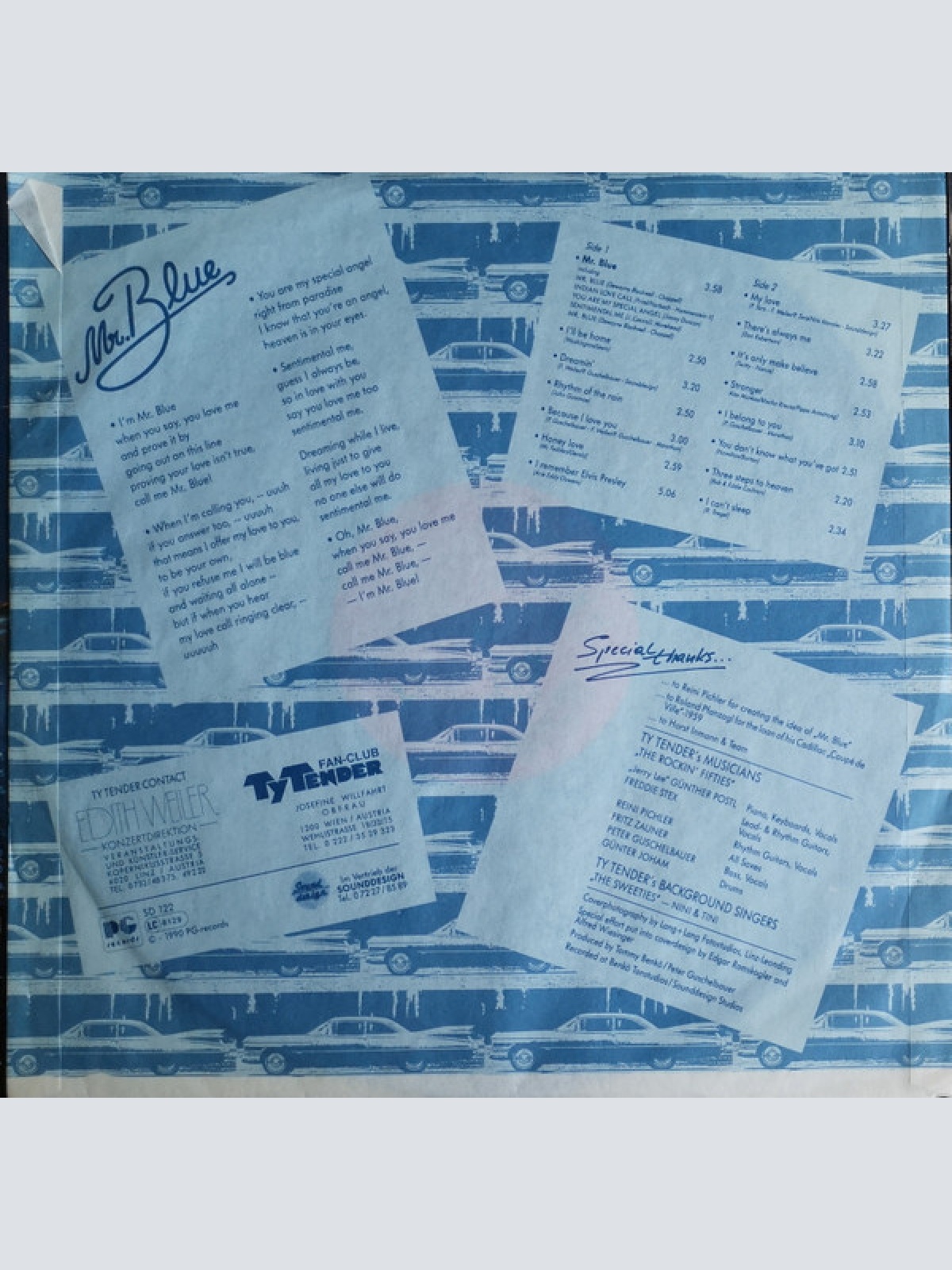 Vinyl / Ty Tender & The Rockin' Fifties - Mr. Blue