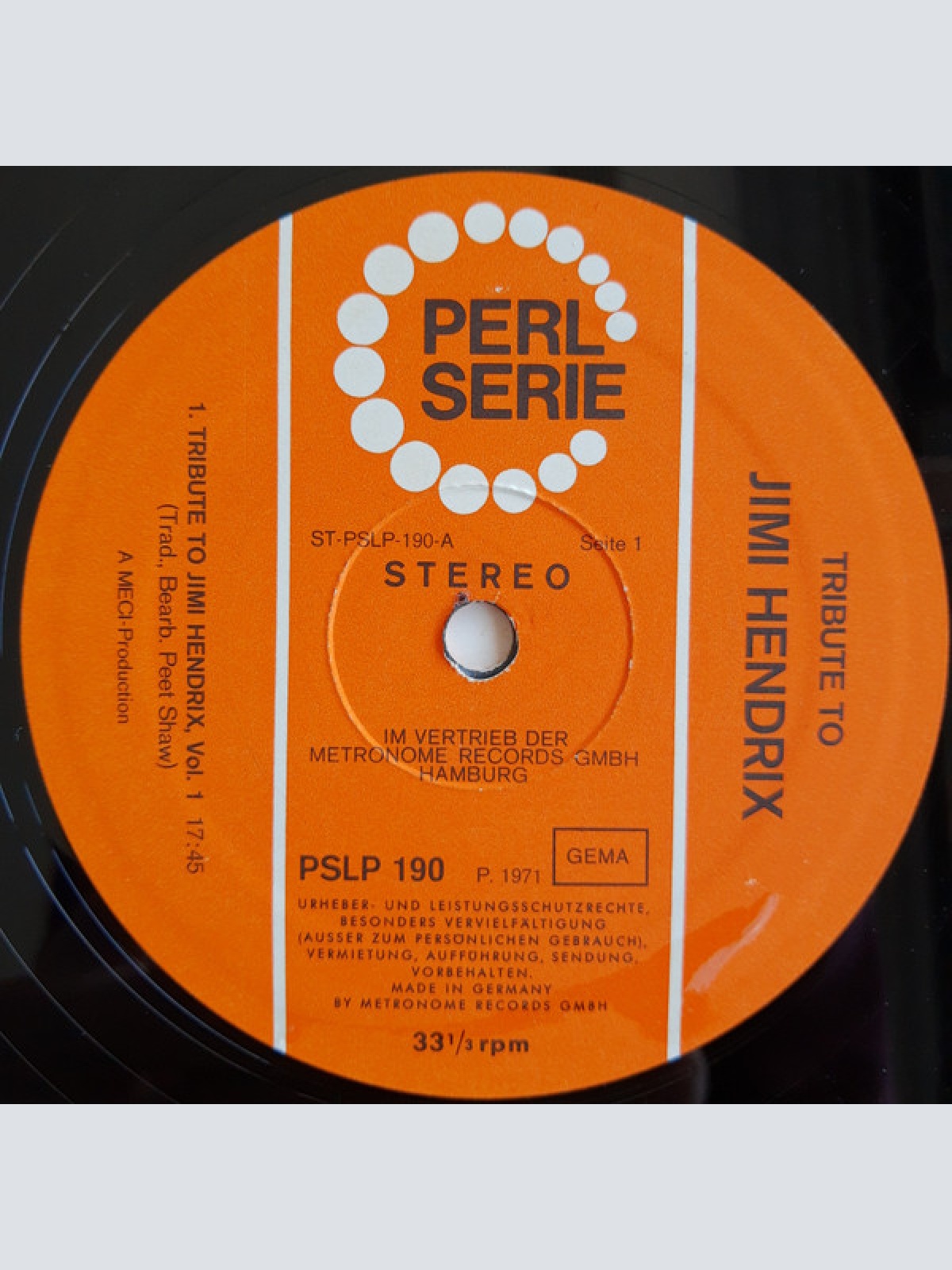 Vinyl / The Live Experience Band - Tribute To Jimi Hendrix