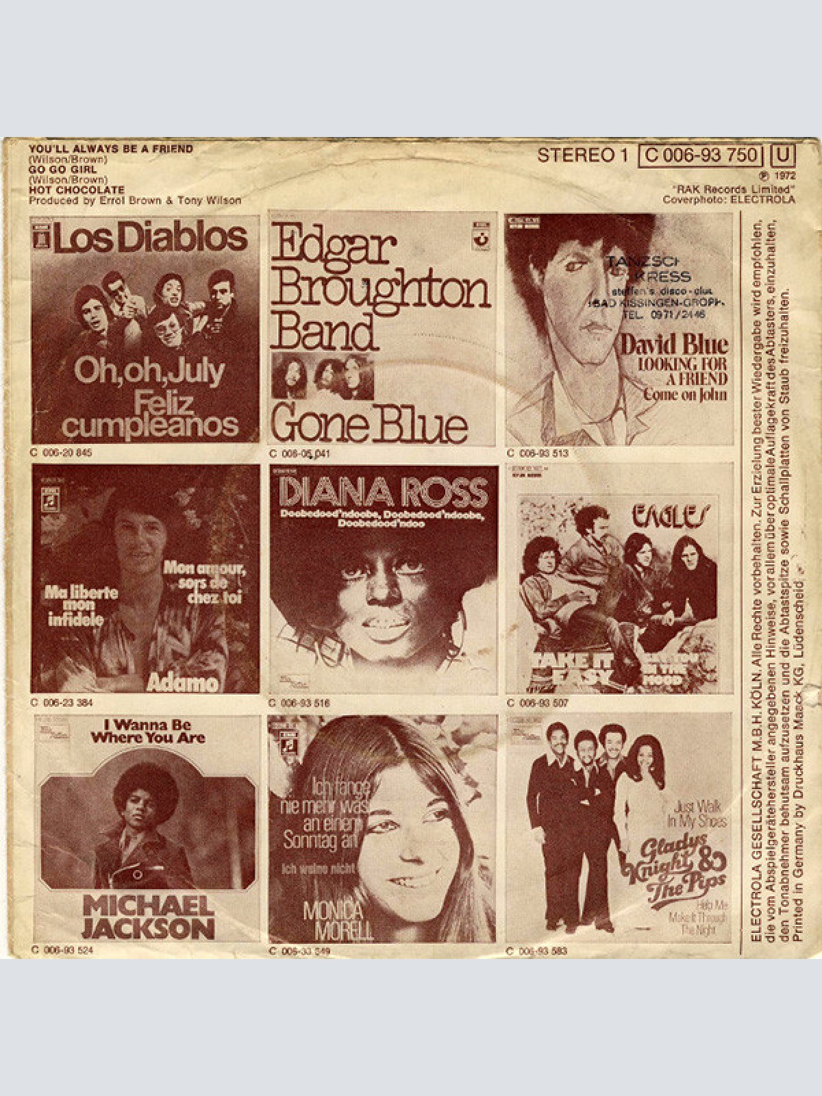 Vinyl / Hot Chocolate - You'll Always Be A Friend