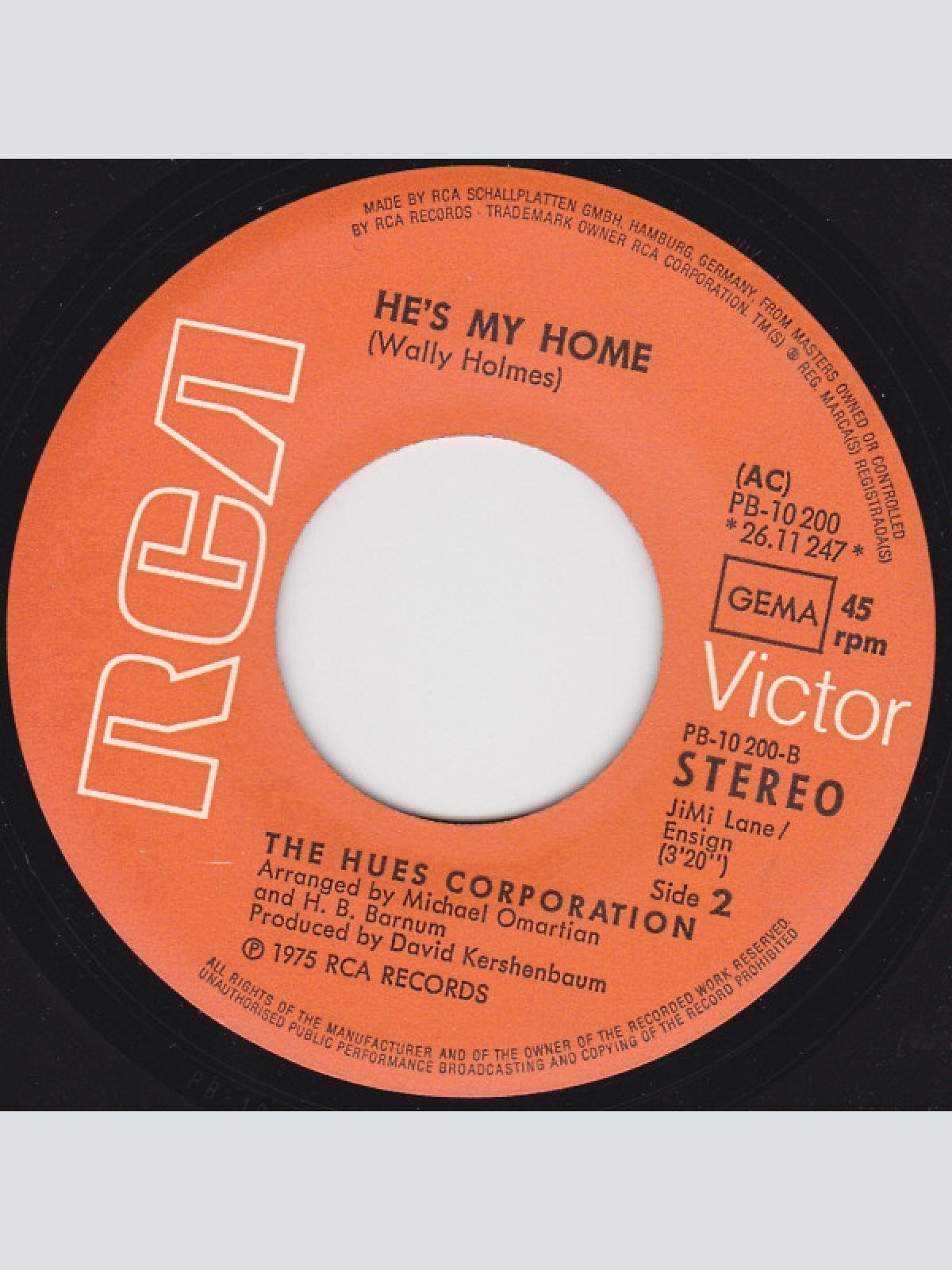 Vinyl / The Hues Corporation - Love Corporation