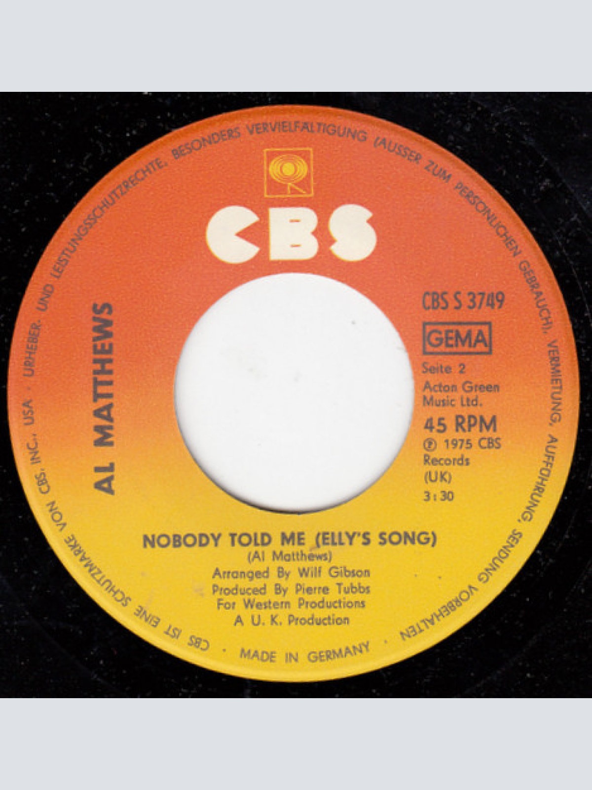 Vinyl / Al Matthews - (All I Have To Do Is) Dream