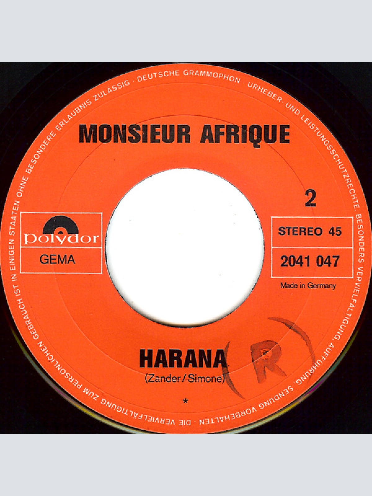 Vinyl / Monsieur Afrique - Washboard Man