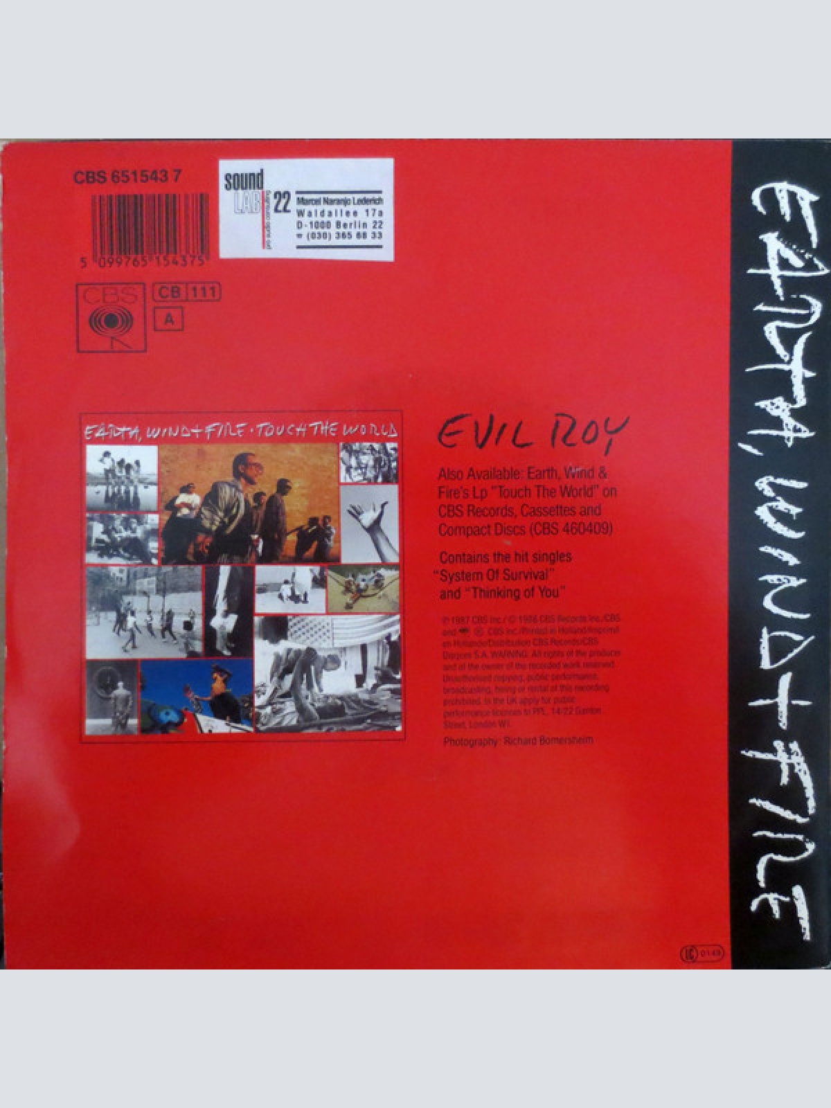 Vinyl / Earth, Wind + Fire* - Evil Roy