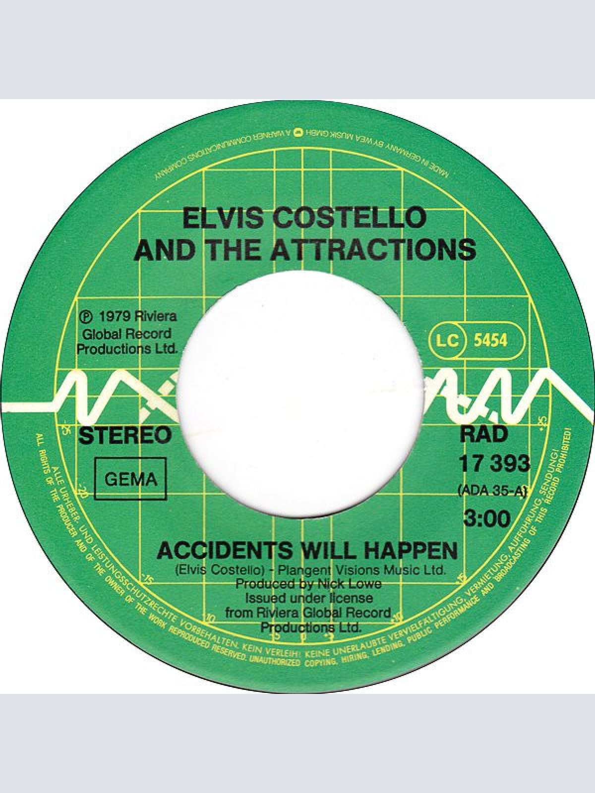 Vinyl / Elvis Costello & The Attractions - Accidents Will Happen