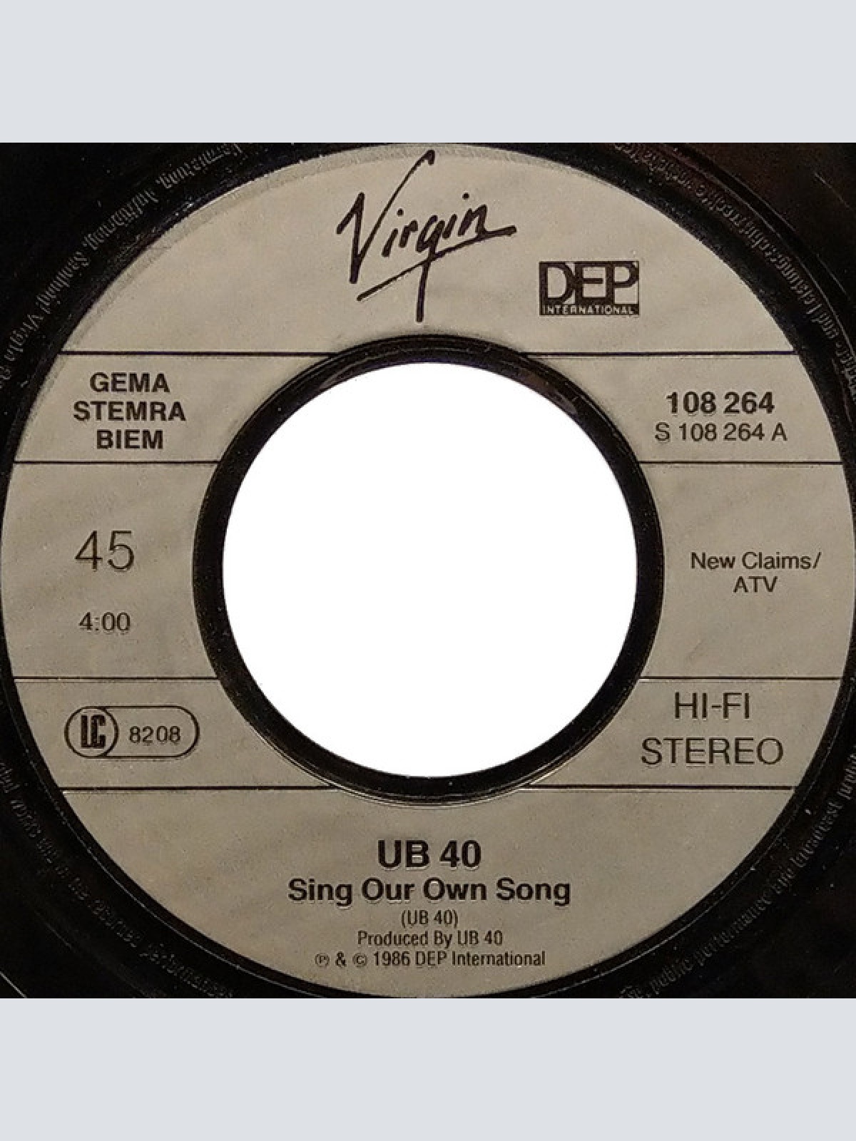 Vinyl / UB40 - Our Own Song