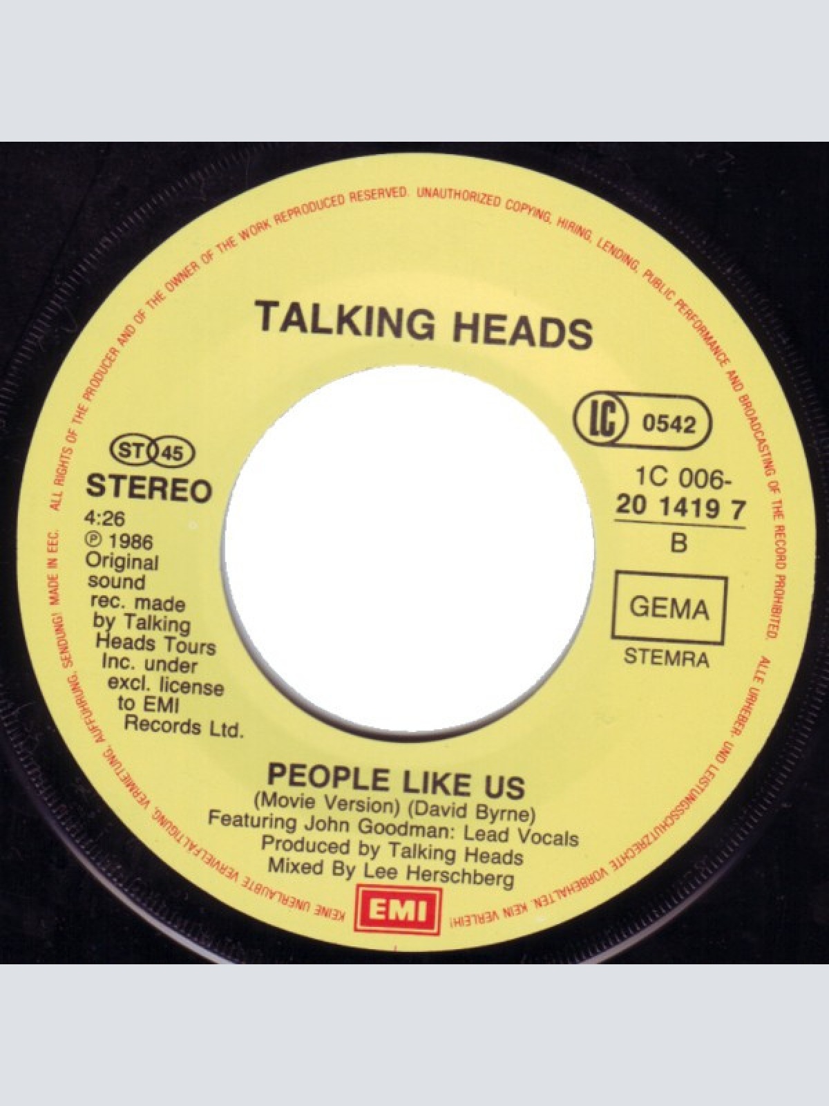 Vinyl / Talking Heads - Wild Wild Life