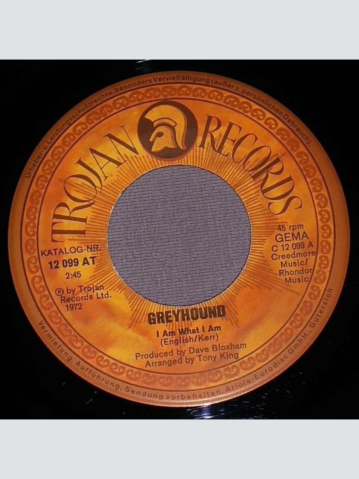 Vinyl / Greyhound (4) - I Am What I Am