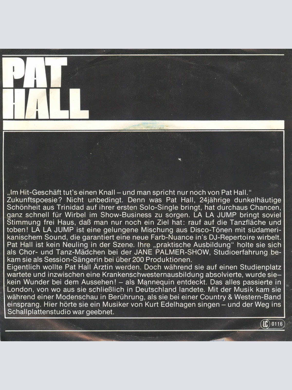 Vinyl / Pat Hall* - La La Jump