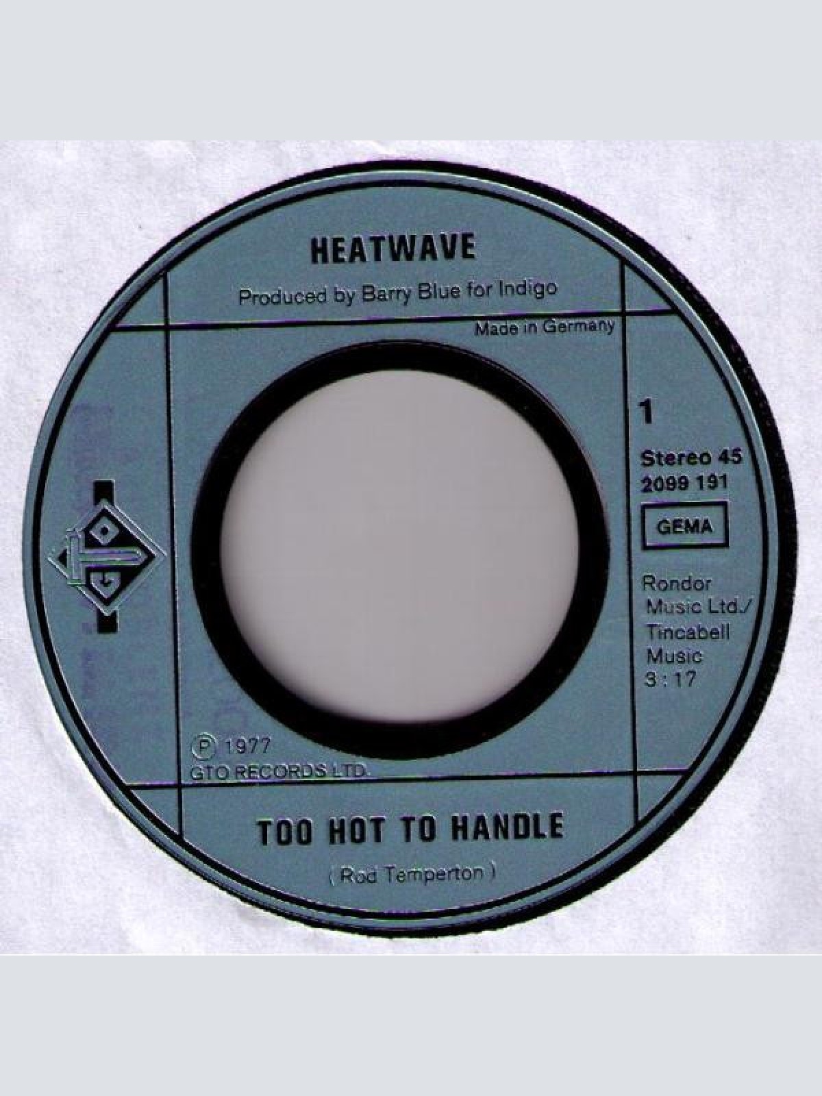 Vinyl / Heatwave - Too Hot To Handle