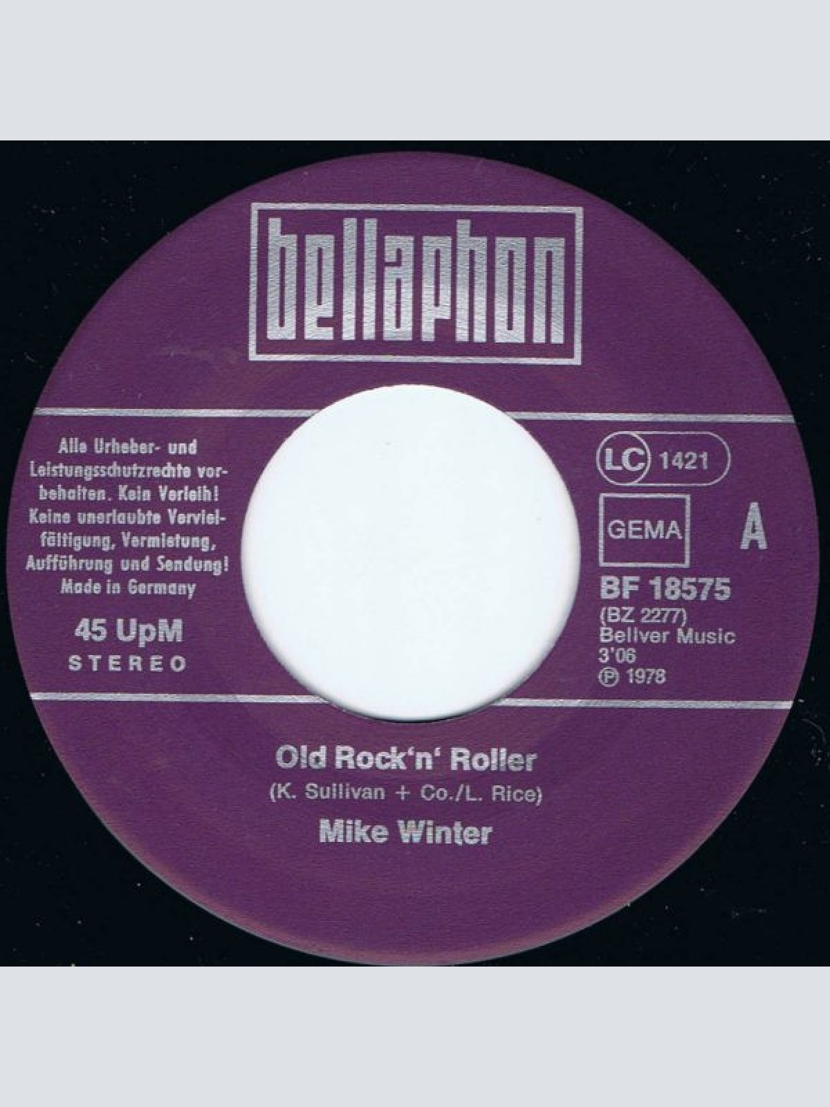 Vinyl / Mike Winter - Old Rock'n' Roller