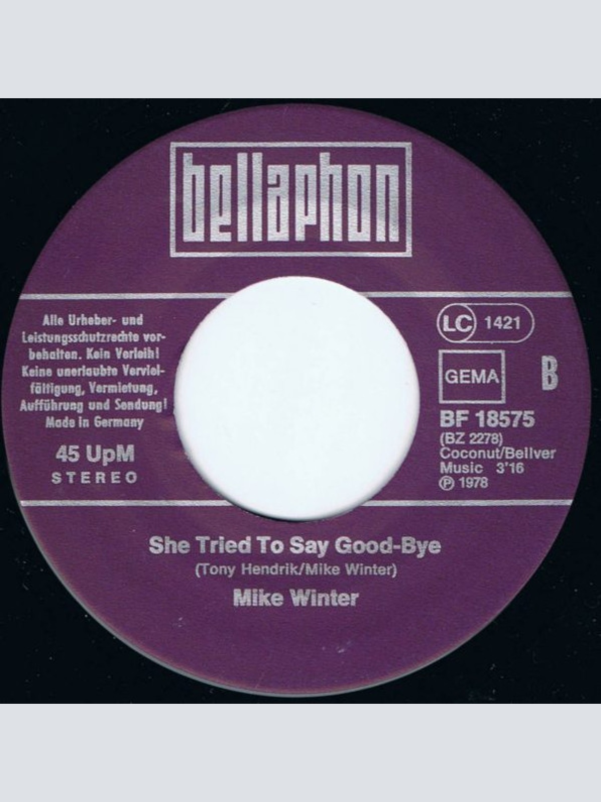 Vinyl / Mike Winter - Old Rock'n' Roller