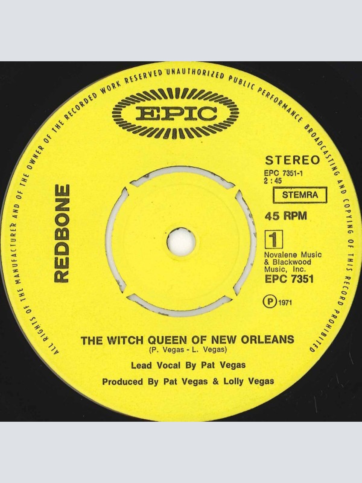 Vinyl / Redbone - The Witch Queen Of New Orleans