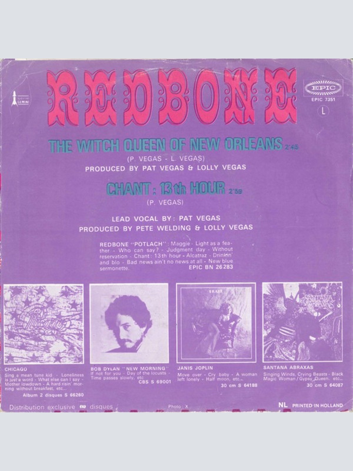 Vinyl / Redbone - The Witch Queen Of New Orleans