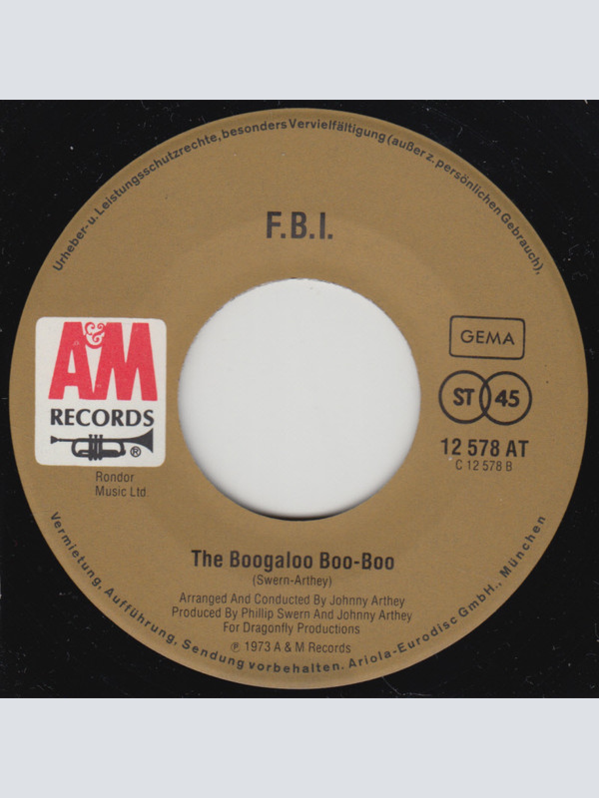 Vinyl / F.B.I. (10) - I Wonder What She's Doing Tonight