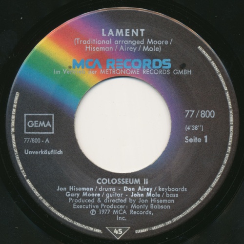 Vinyl / Colosseum II - Lament