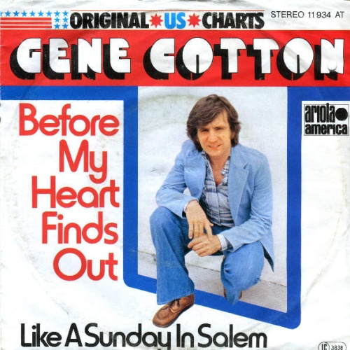 Vinyl / Gene Cotton - Before My Heart Finds Out