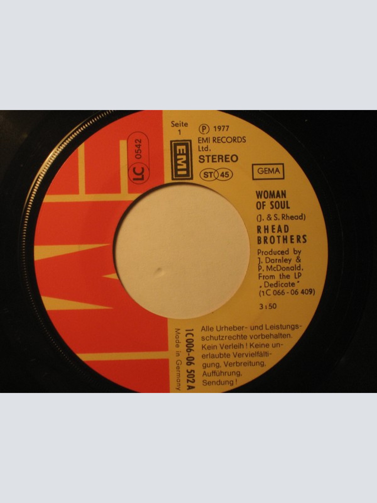 Vinyl / Rhead Brothers - Woman Of Soul