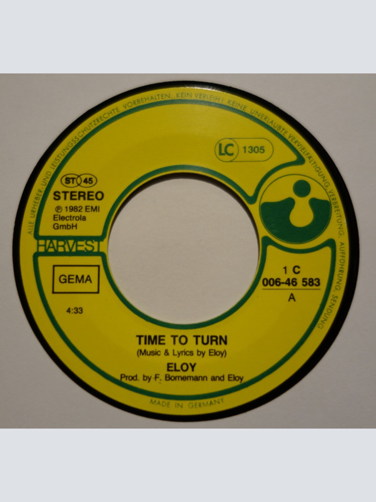 Vinyl / Eloy - Time To Turn