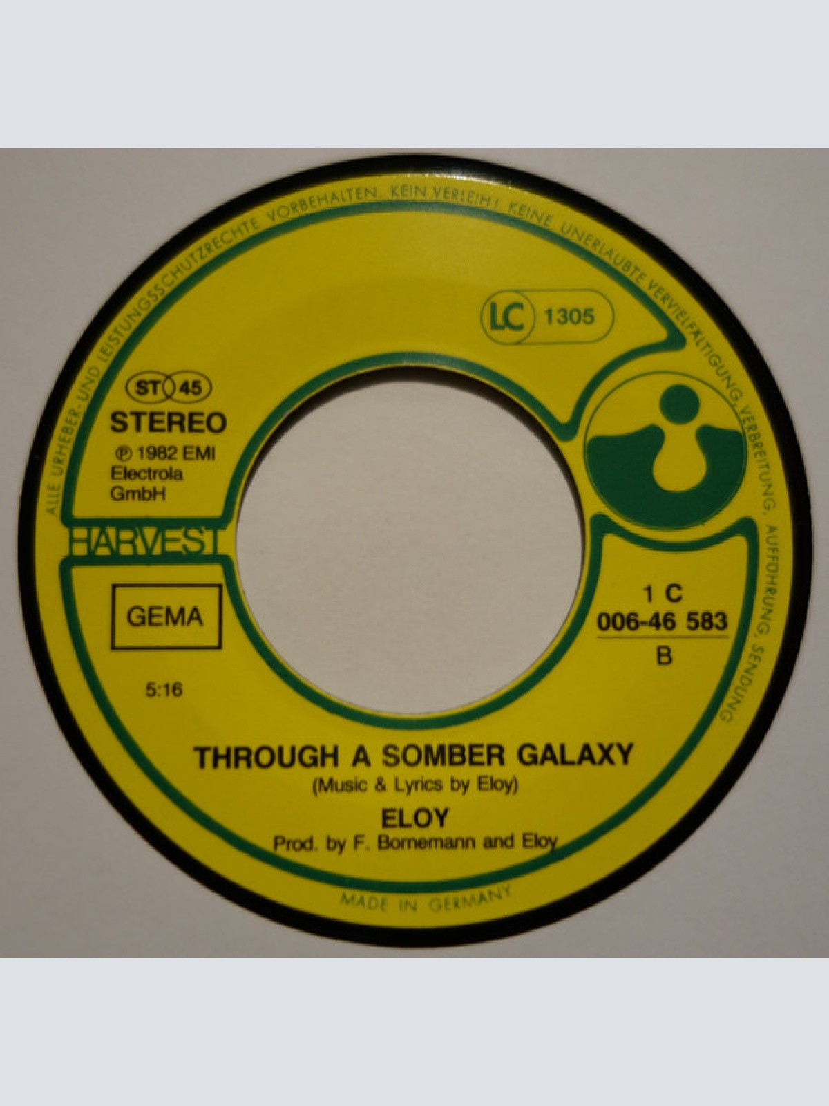 Vinyl / Eloy - Time To Turn