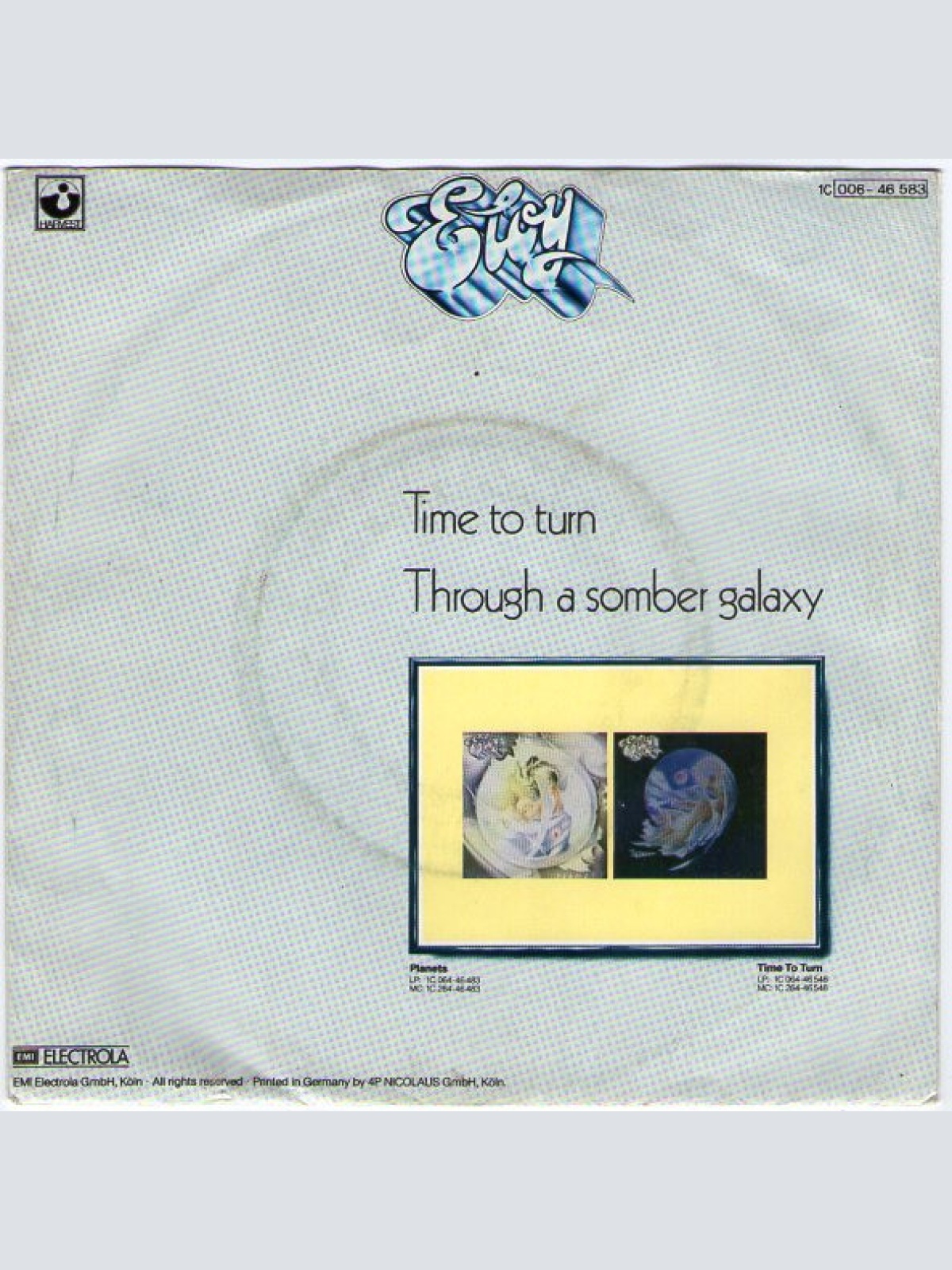 Vinyl / Eloy - Time To Turn