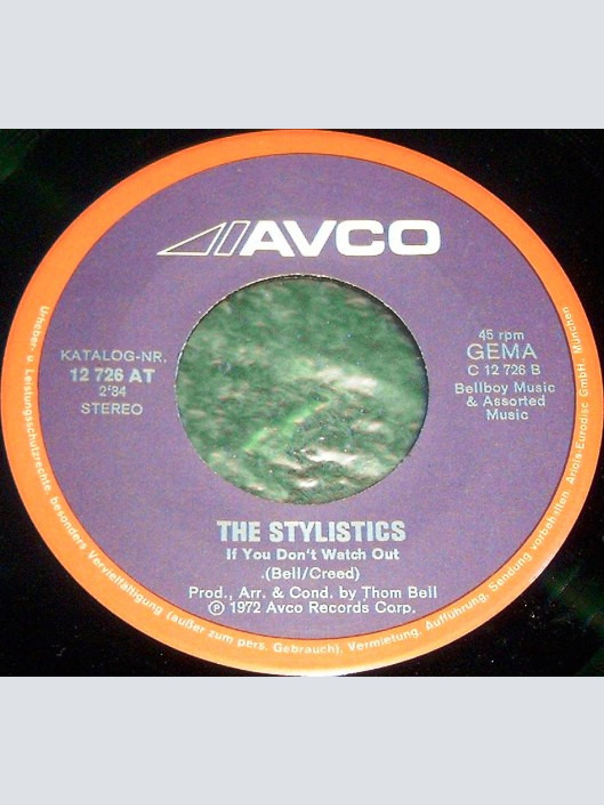 Vinyl / The Stylistics - You'll Never Get To Heaven (If You Break My Heart) /  If You Don't Watch Out
