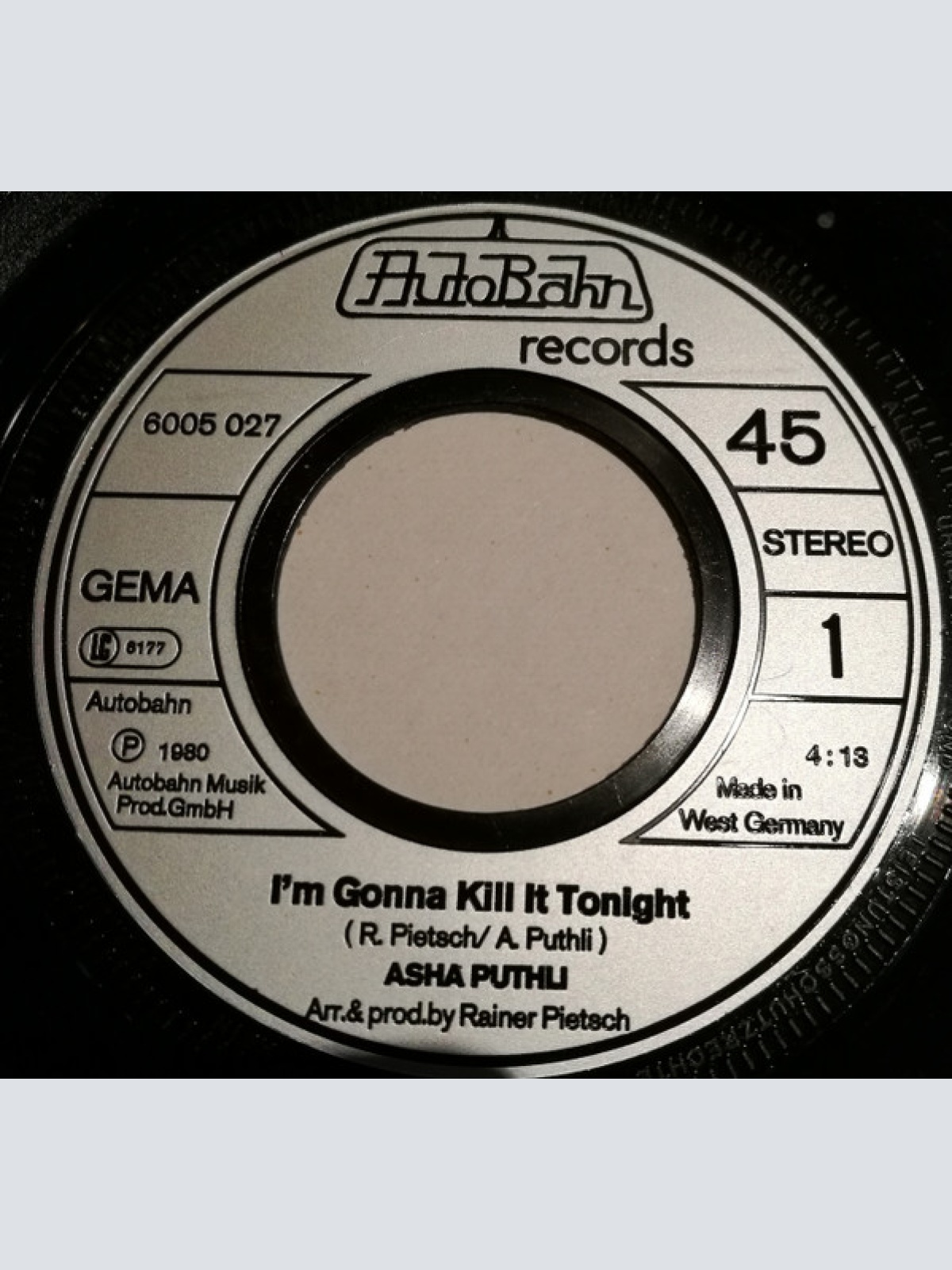 Vinyl / Asha* - I'm Gonna Kill It Tonight