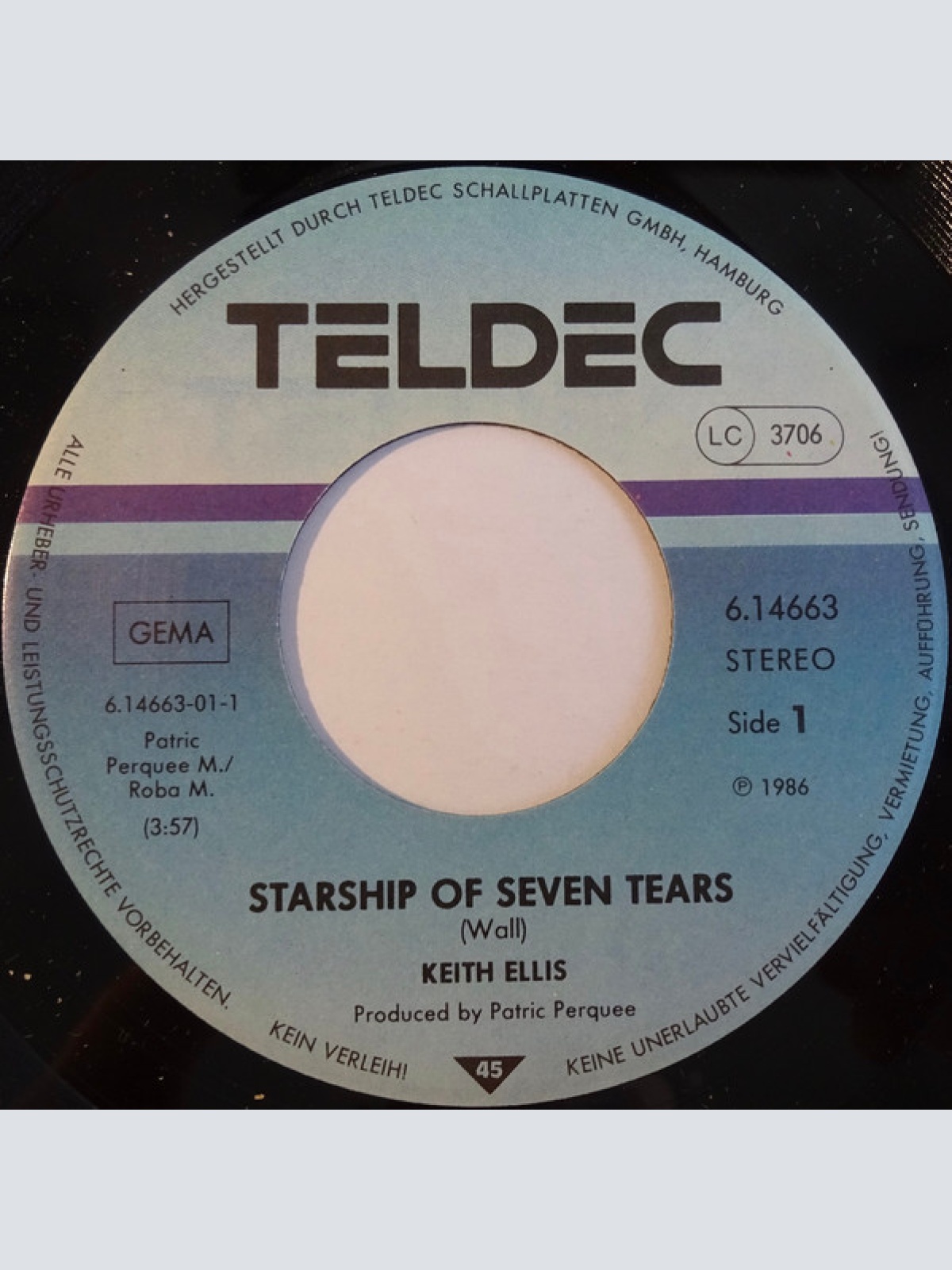 Vinyl / Keith Ellis (3) - Starship Of Seven Tears