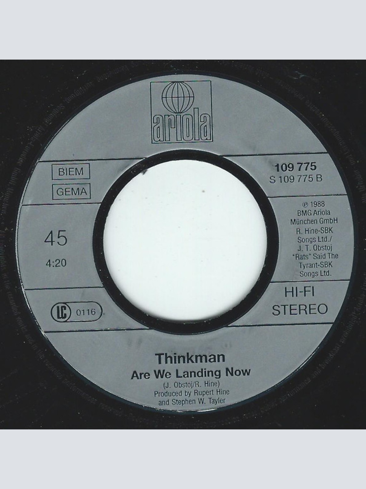 Vinyl / Thinkman - Life Is A Full Time Occupation