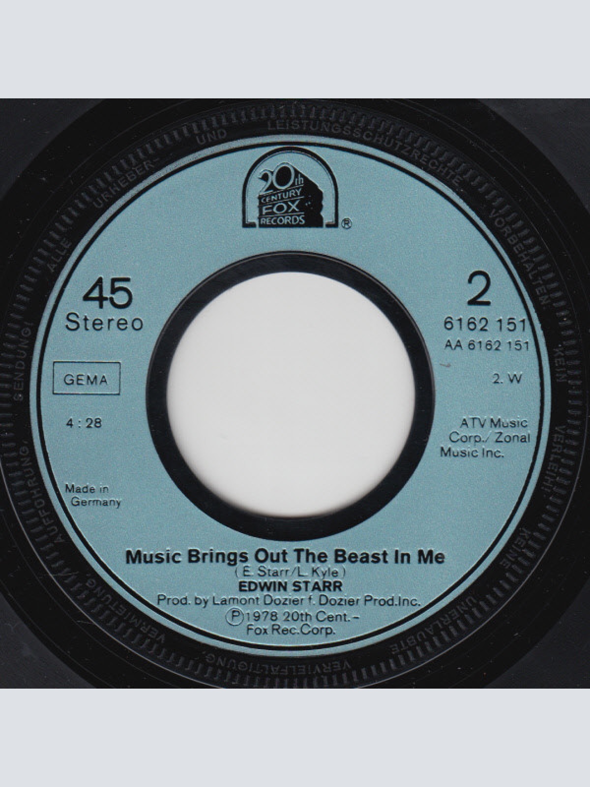 Vinyl / Edwin Starr - Contact / Music Brings Out The Beast In Me