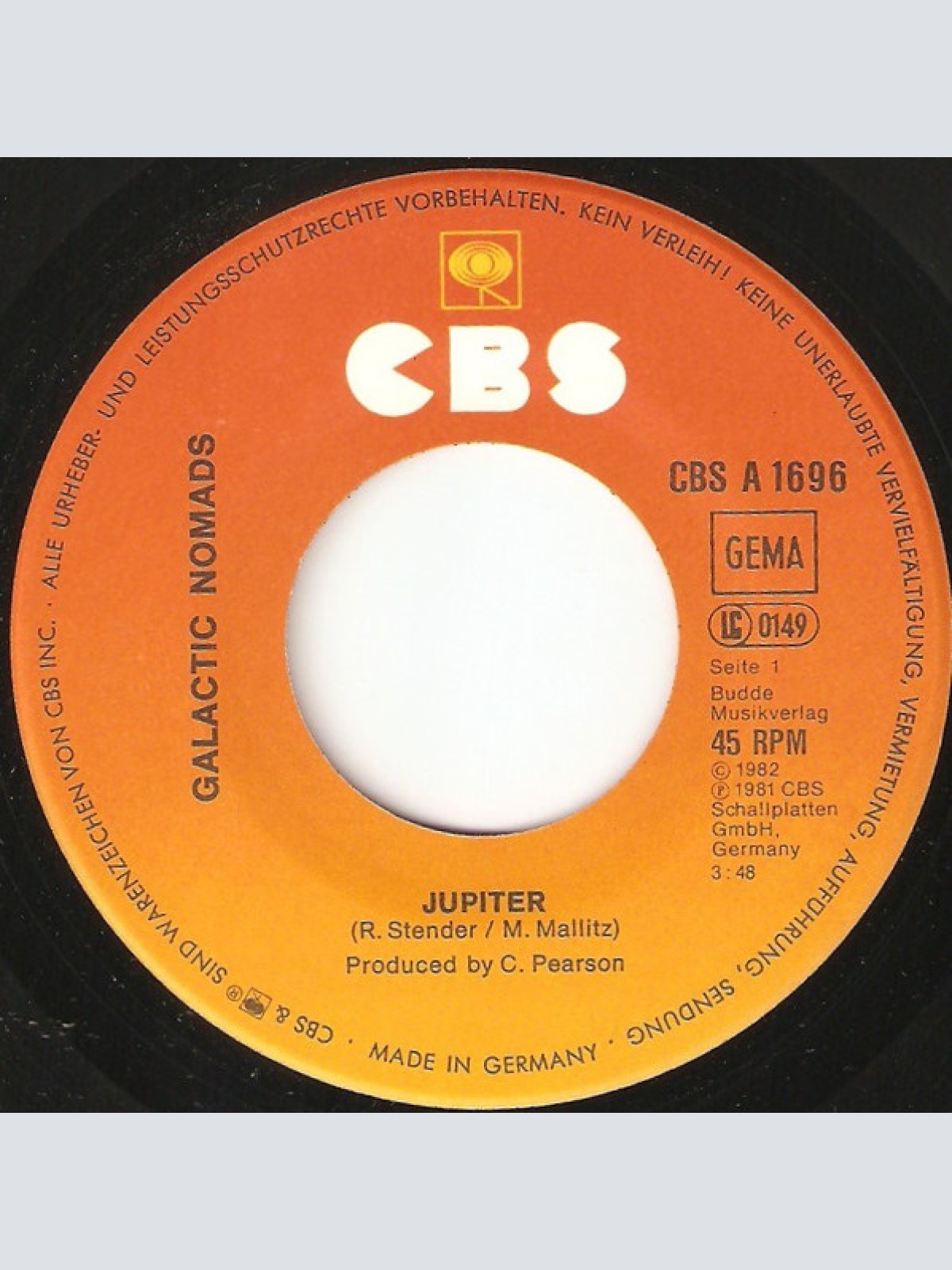 Vinyl / Galactic Nomads - Jupiter