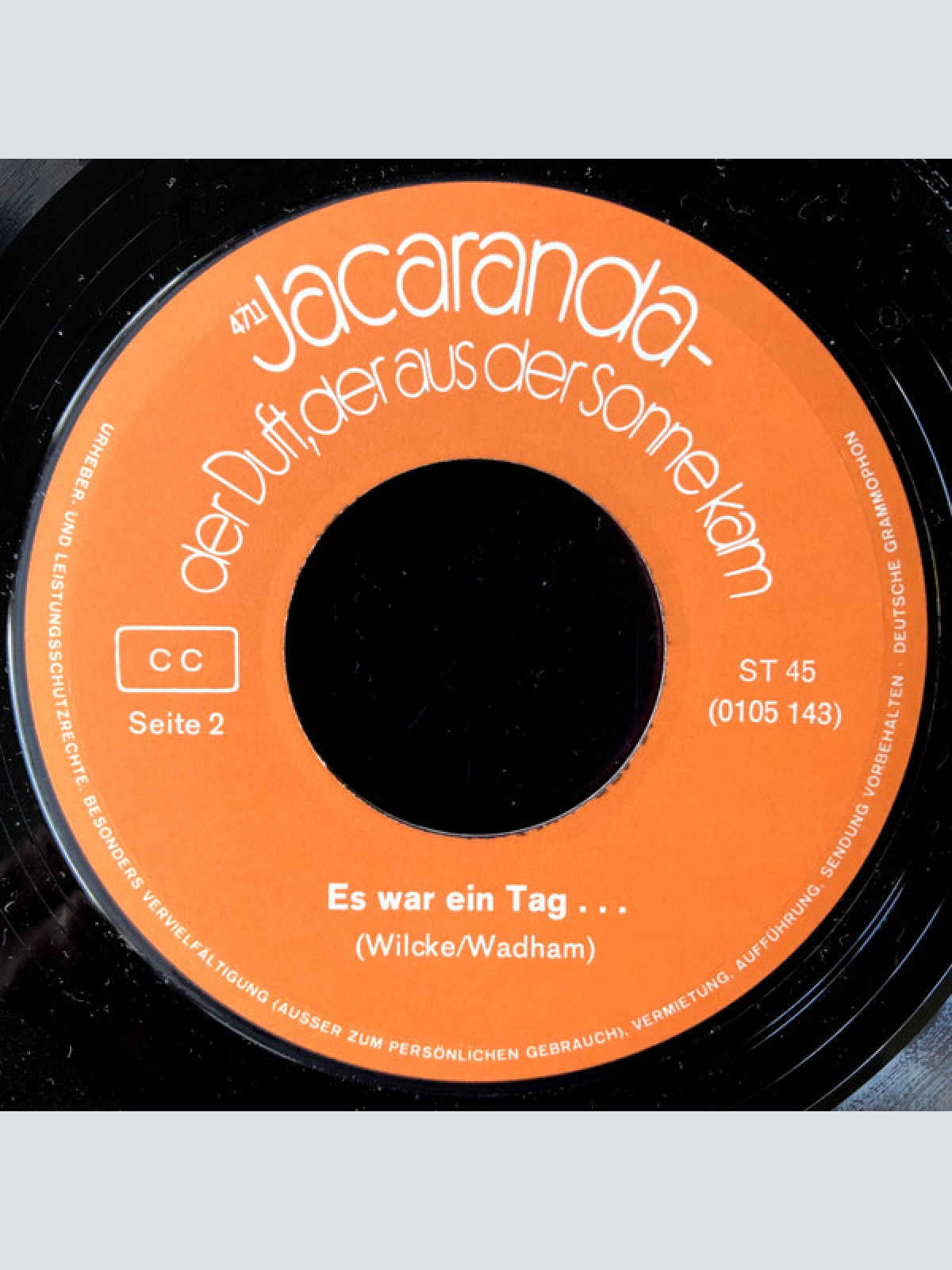 Vinyl / Fiete Wacker - Der Duft, Der Aus Der Sonne Kam - 4711 Jacaranda
