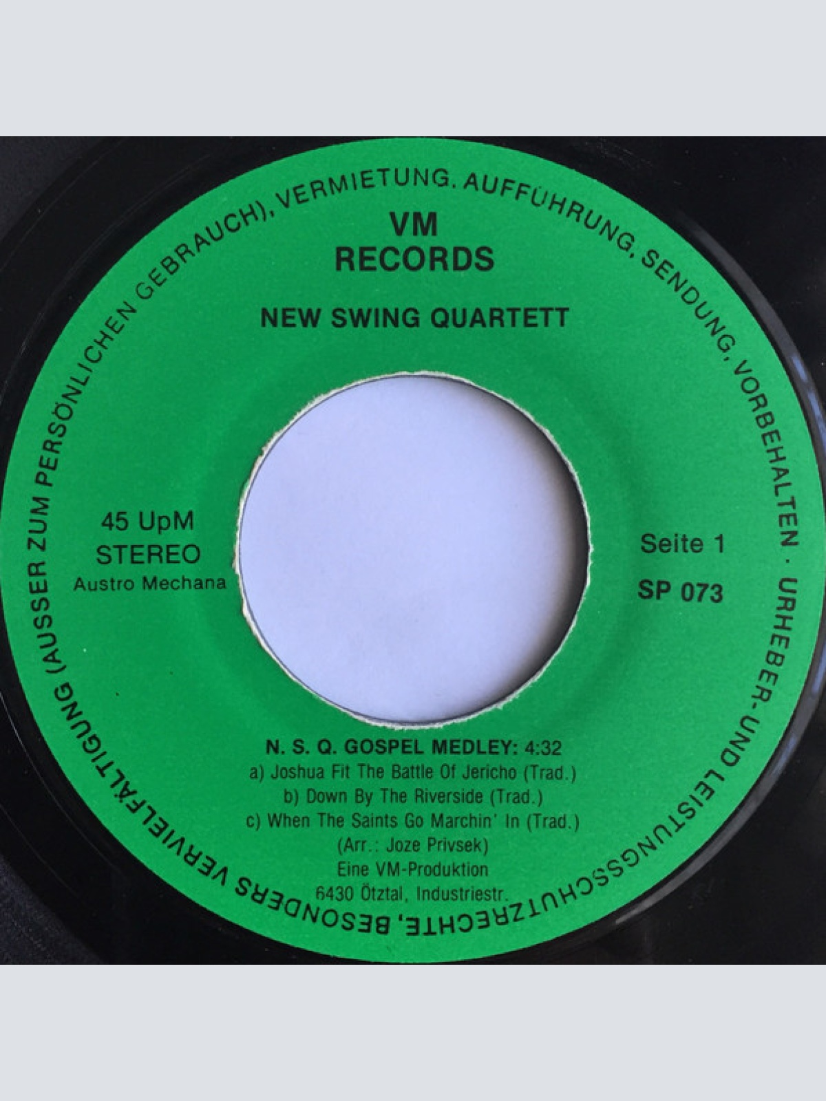 Vinyl / New Swing Quartett* - Gospel Medley / Just A Closer Walk With Thee