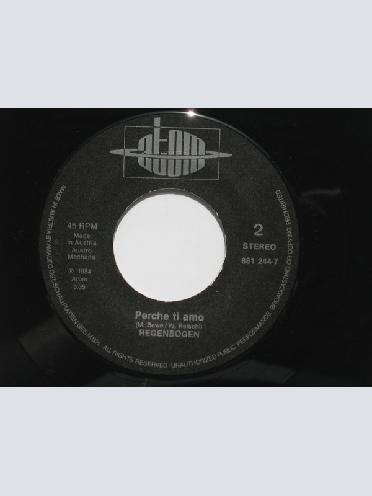 Vinyl / Regenbogen (3) - Ich Liebe Dich, Margareta / Perche Ti Amo