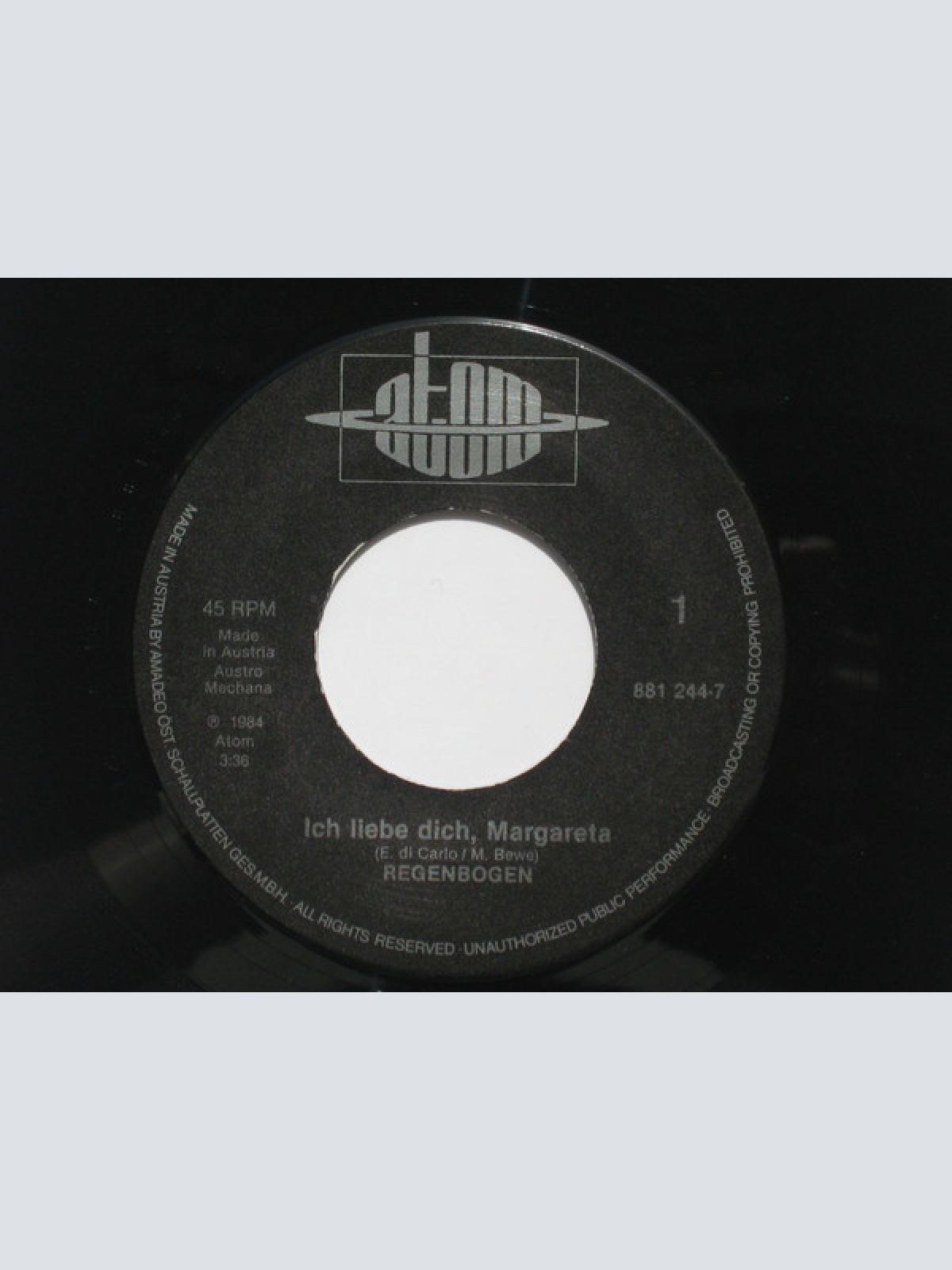 Vinyl / Regenbogen (3) - Ich Liebe Dich, Margareta / Perche Ti Amo