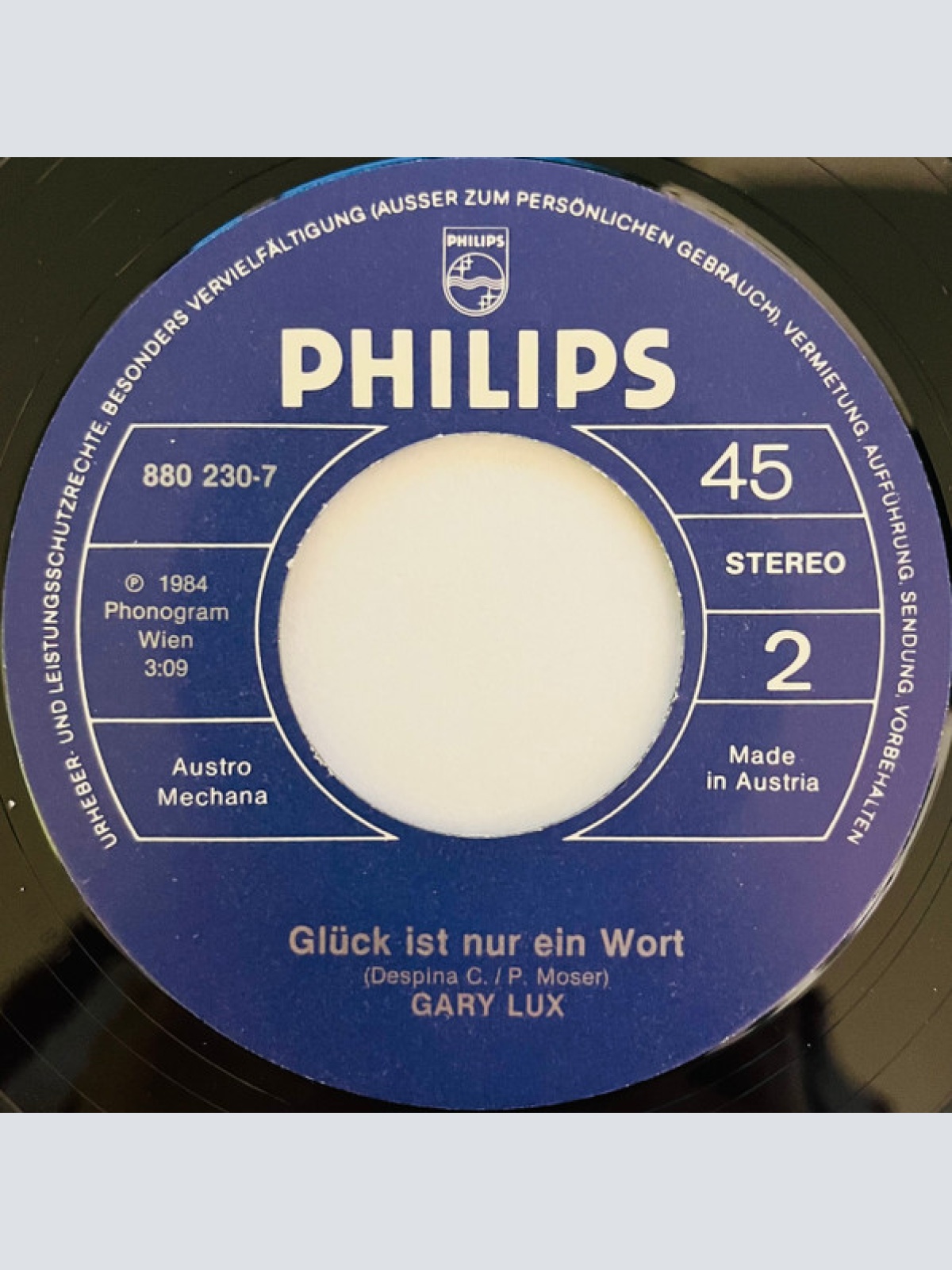 Vinyl / Gary Lux - Bald