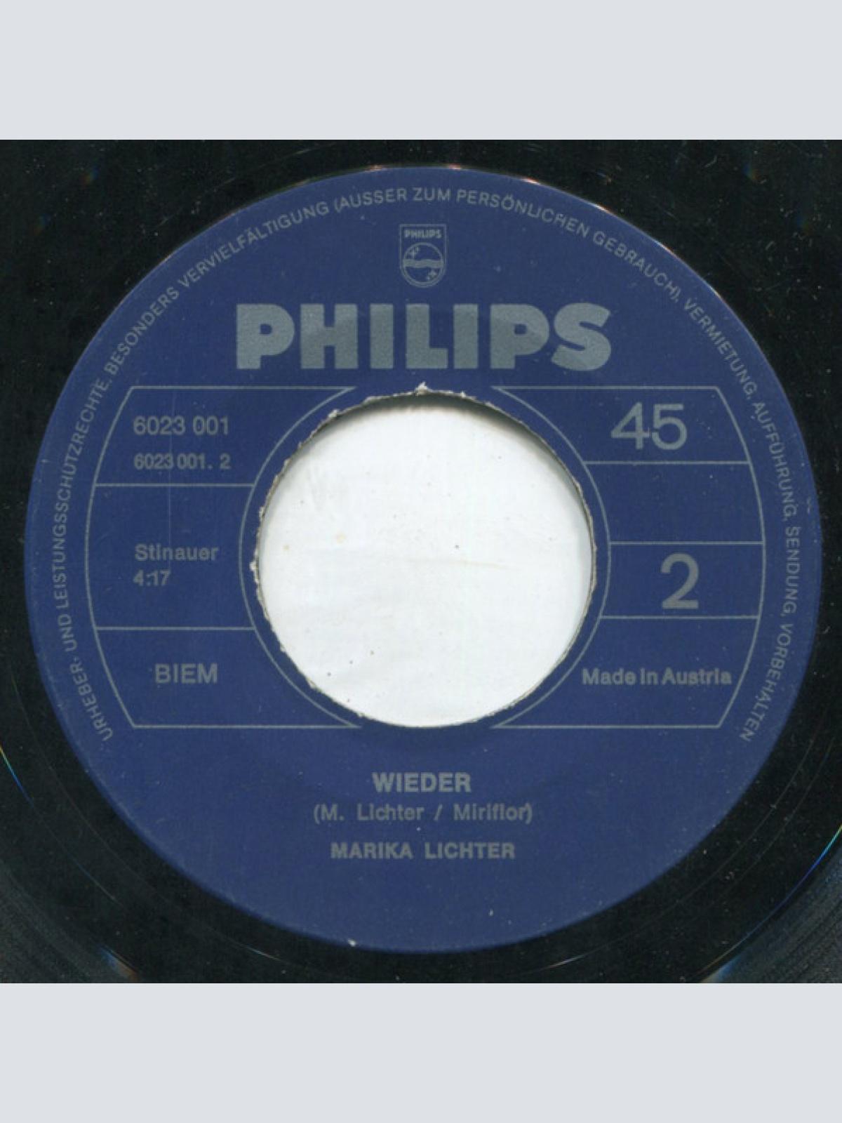 Vinyl / Marika Lichter - Tu Nicht So