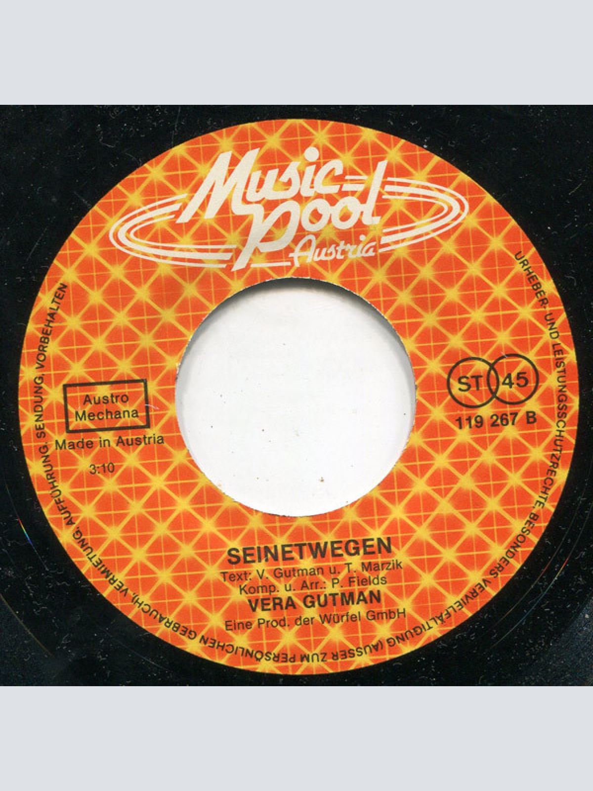 Vinyl / Vera Gutman - Ein Verrückter Tag / Seinetwegen