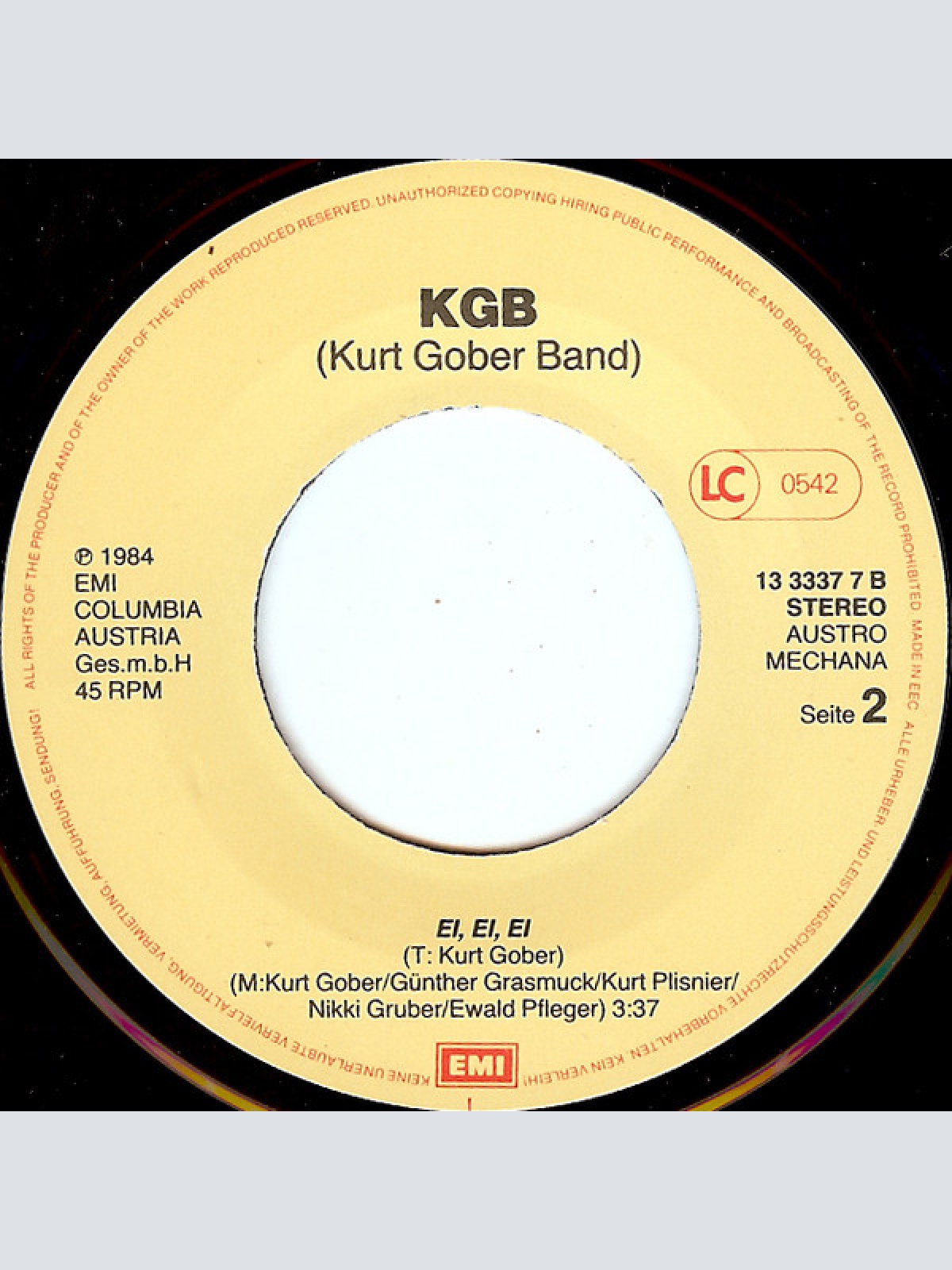Vinyl / KGB (Kurt Gober Band)* - Motorboot