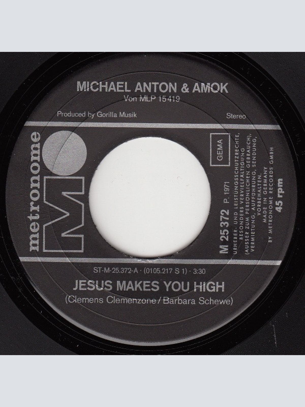 Vinyl / Michael Anton & Amok - Jesus Makes You High