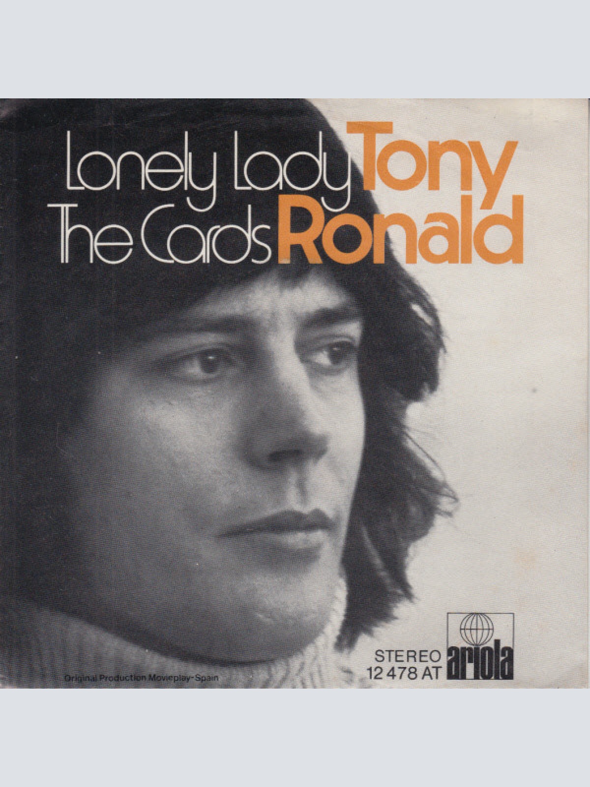 Vinyl / Tony Ronald - Lonely Lady