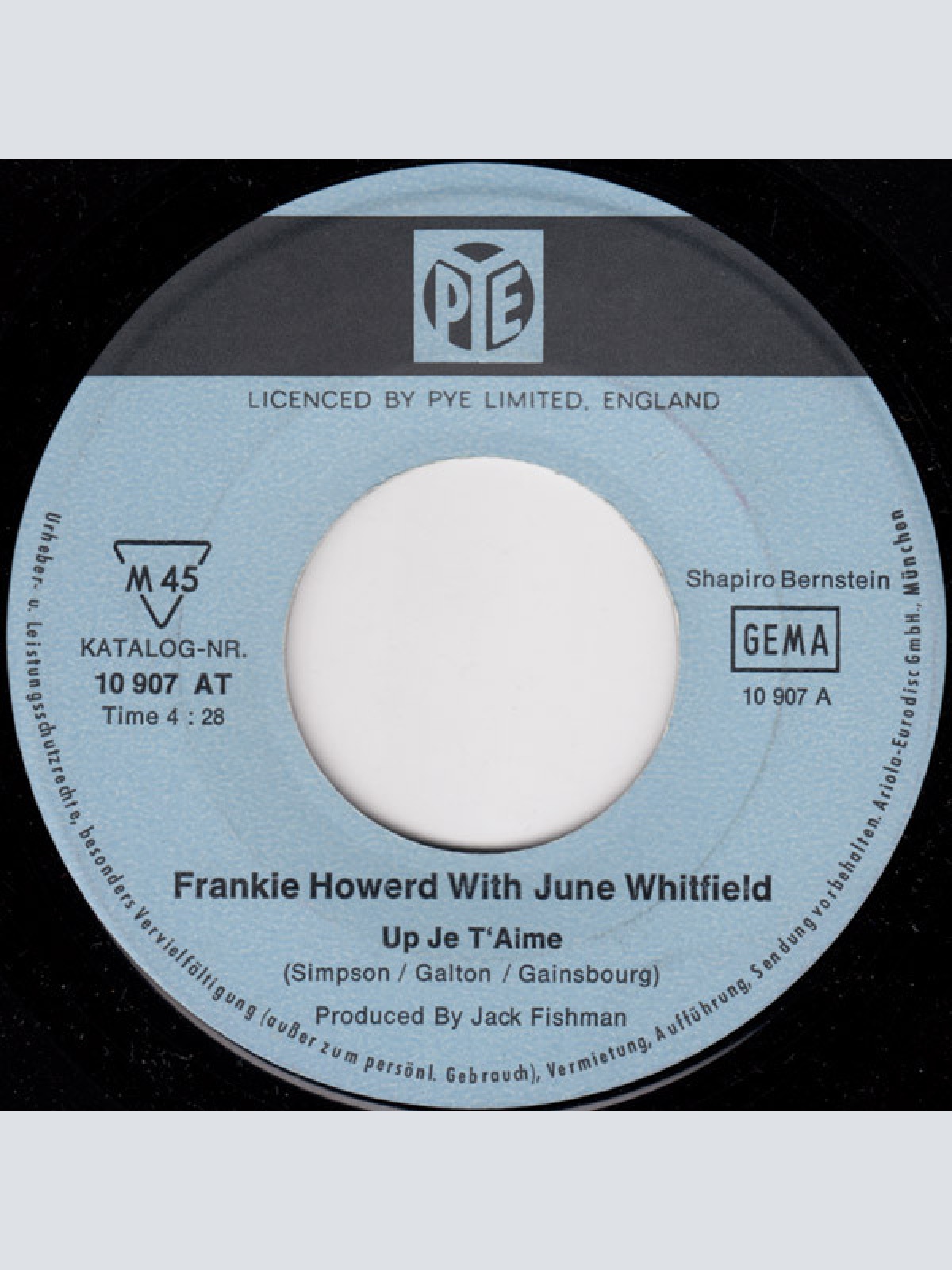 Vinyl / Frankie Howerd With June Whitfield - Up Je T'Aime